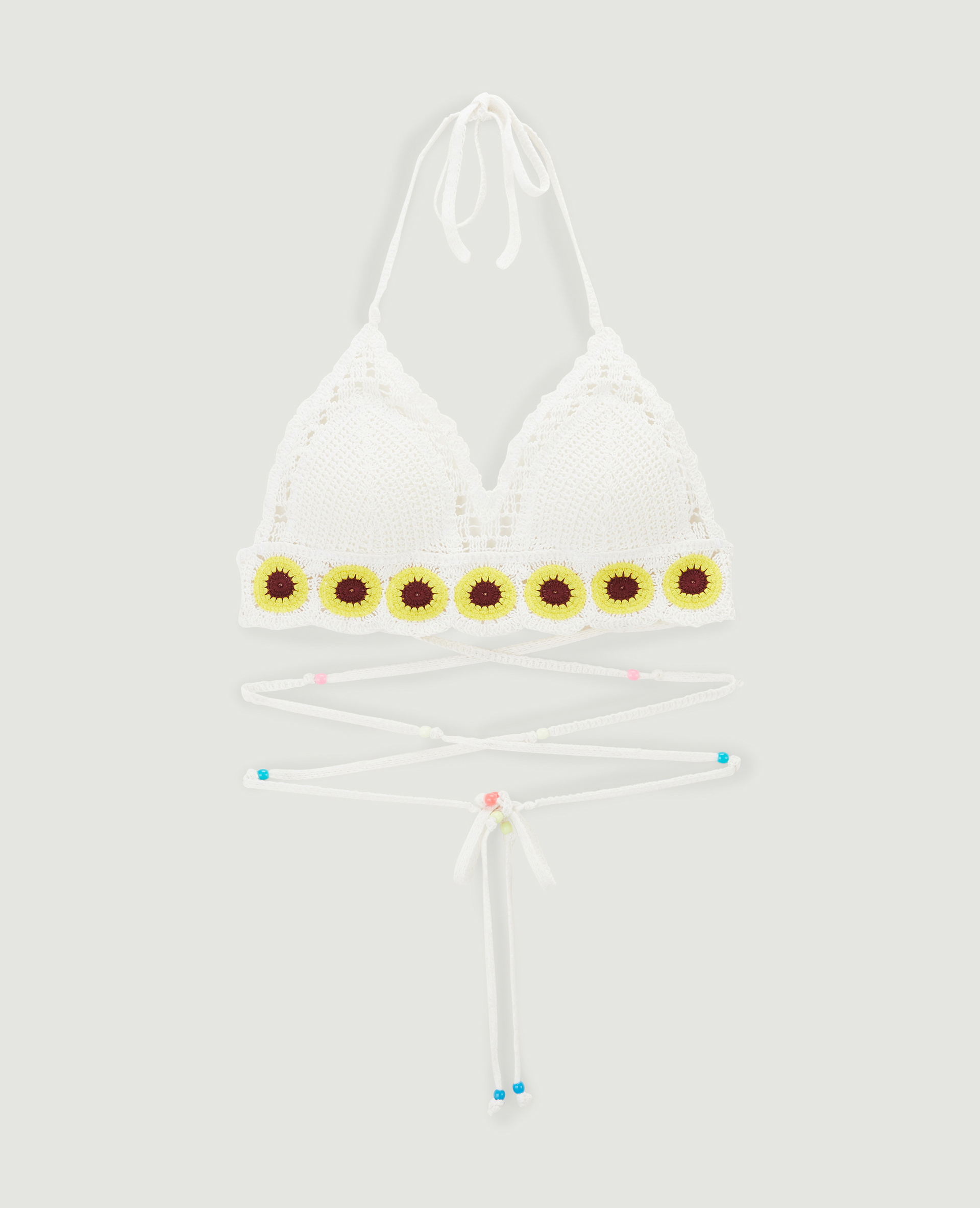 Haut de maillot de bain crochet blanc - Pimkie