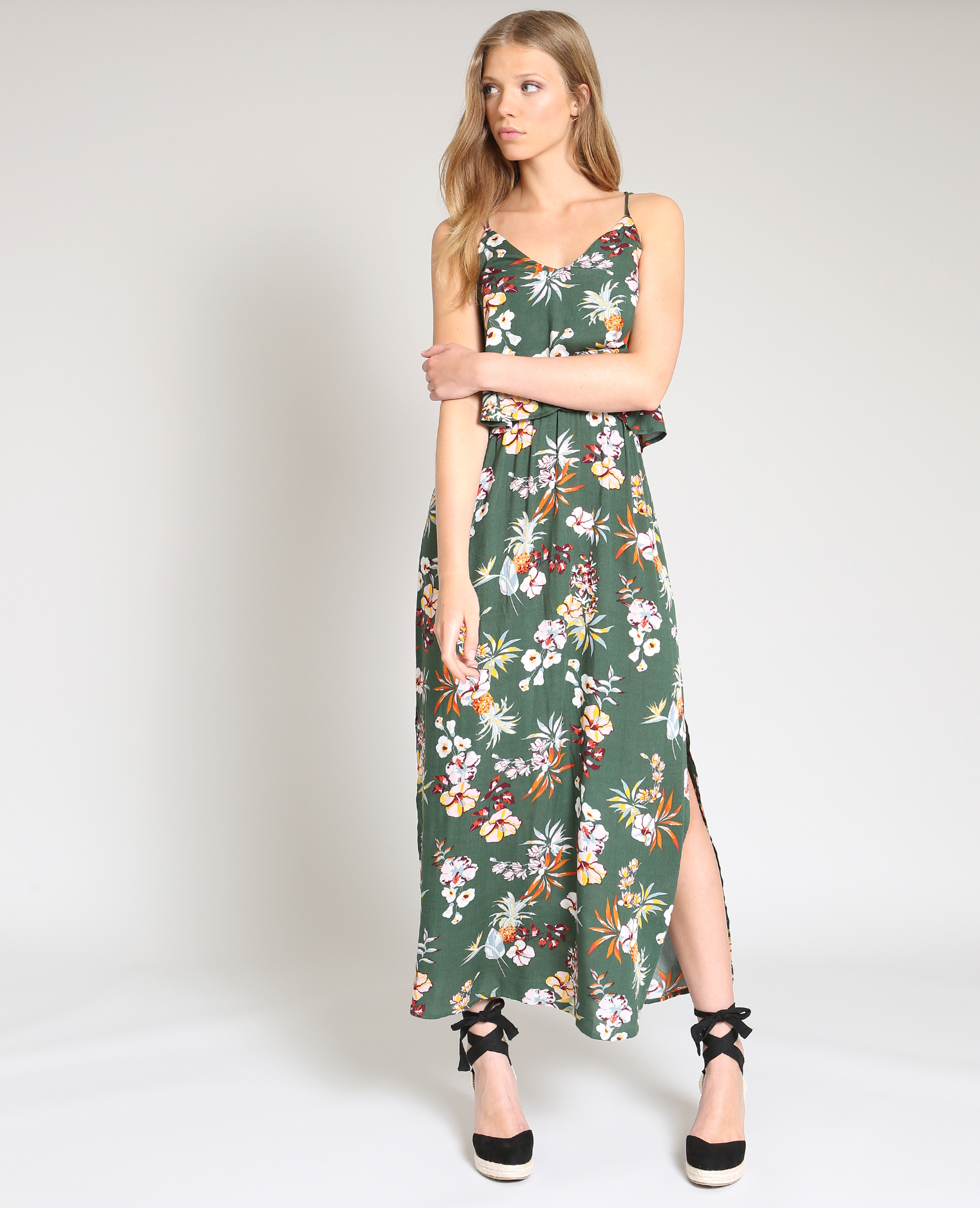Robe longue fleurie Pimkie