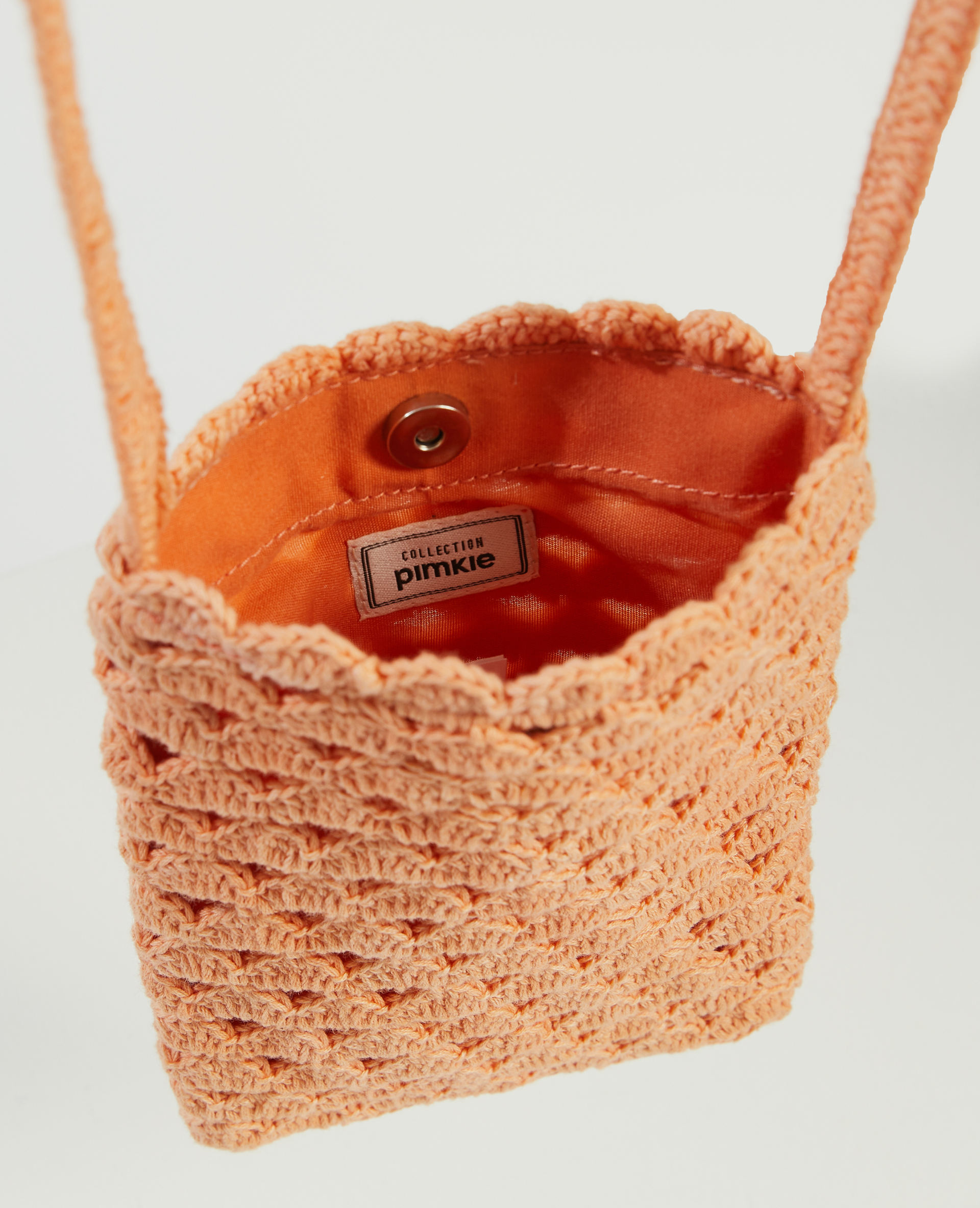 Pochette en crochet orange - Pimkie