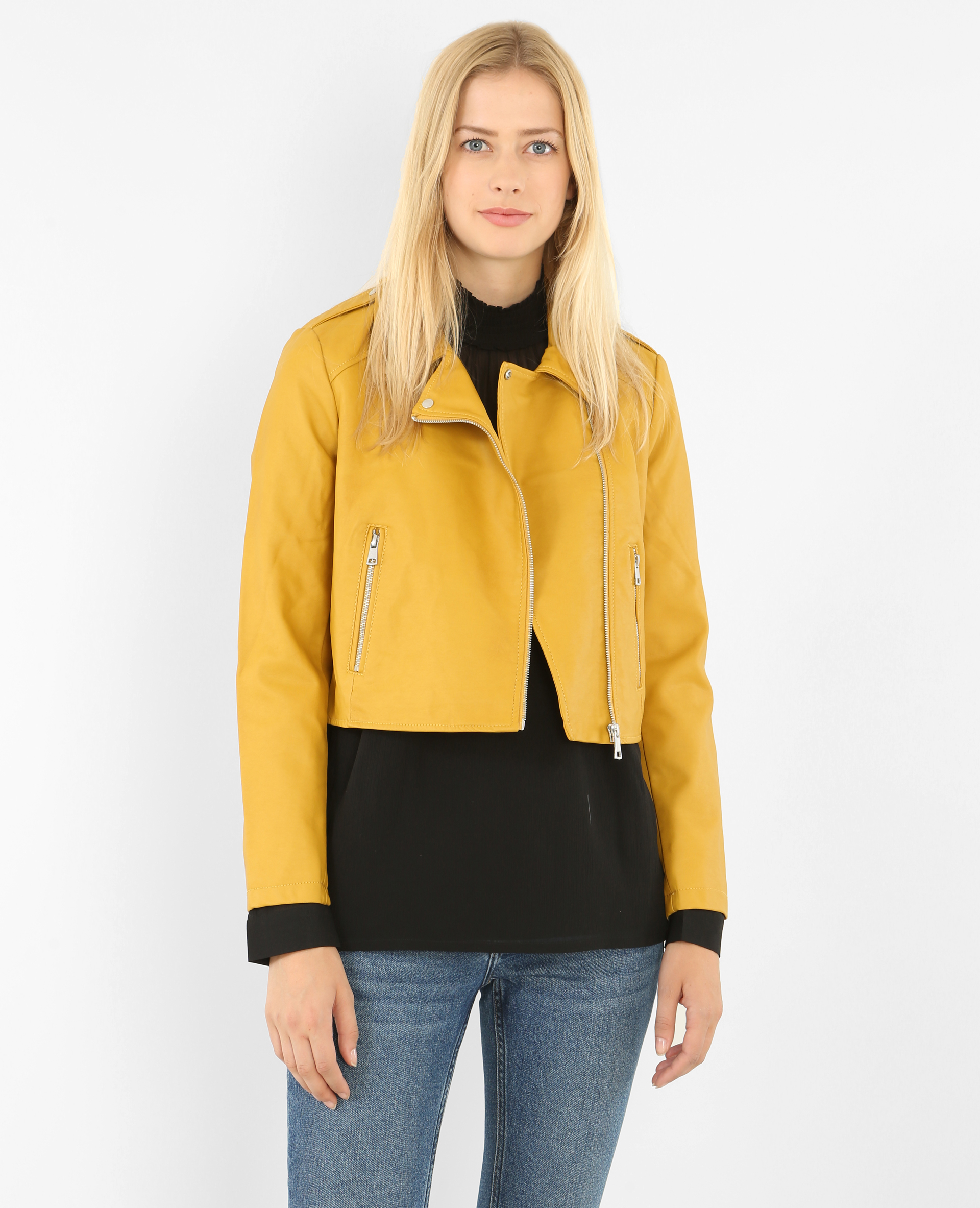 Veste en simili cuir Pimkie