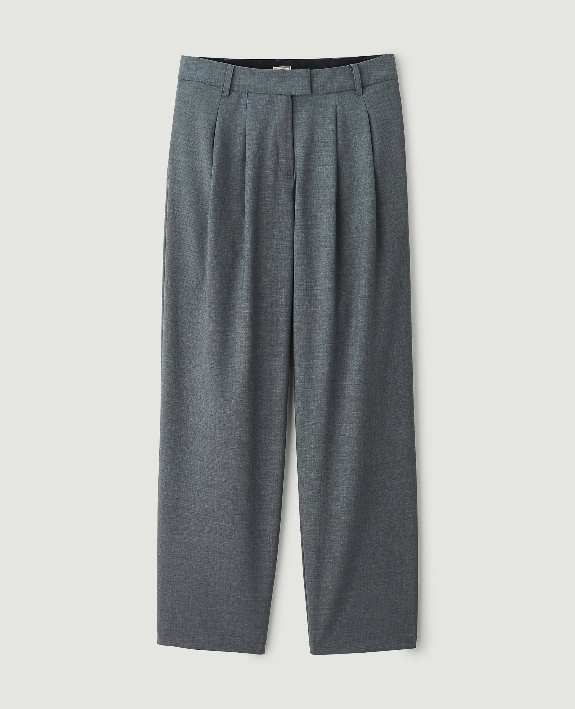 Pantalon large à pinces SMALL gris anthracite - Pimkie