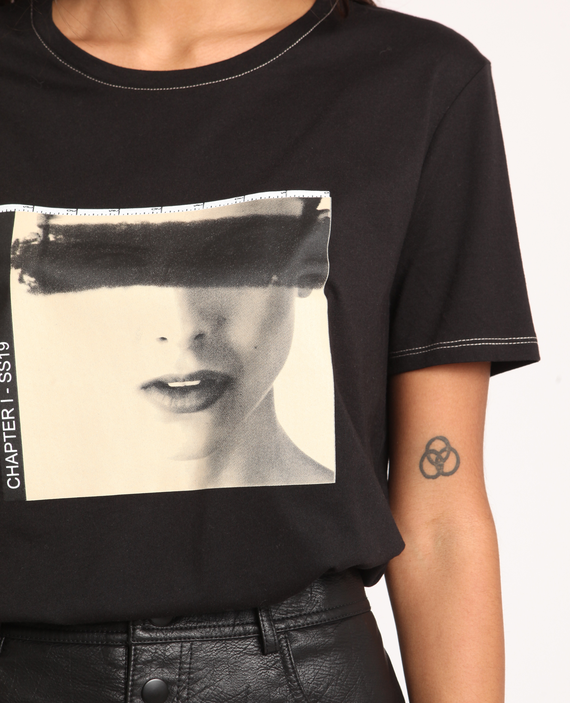T-shirt imprimé noir - Pimkie