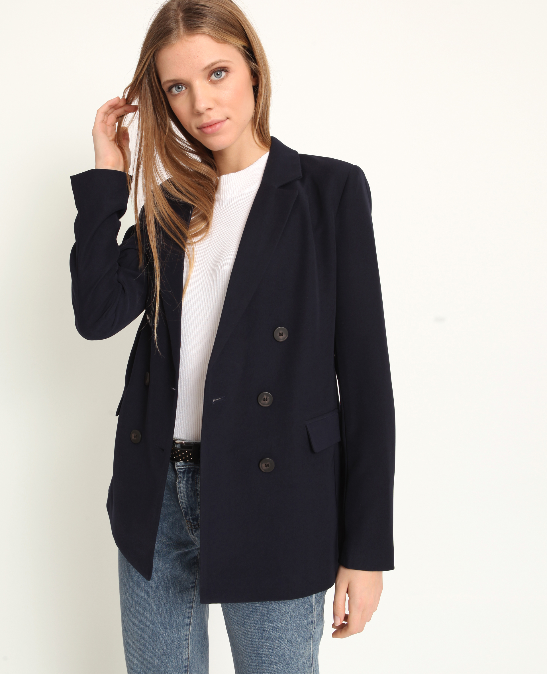 Veste blazer new arrivals femme bleu marine