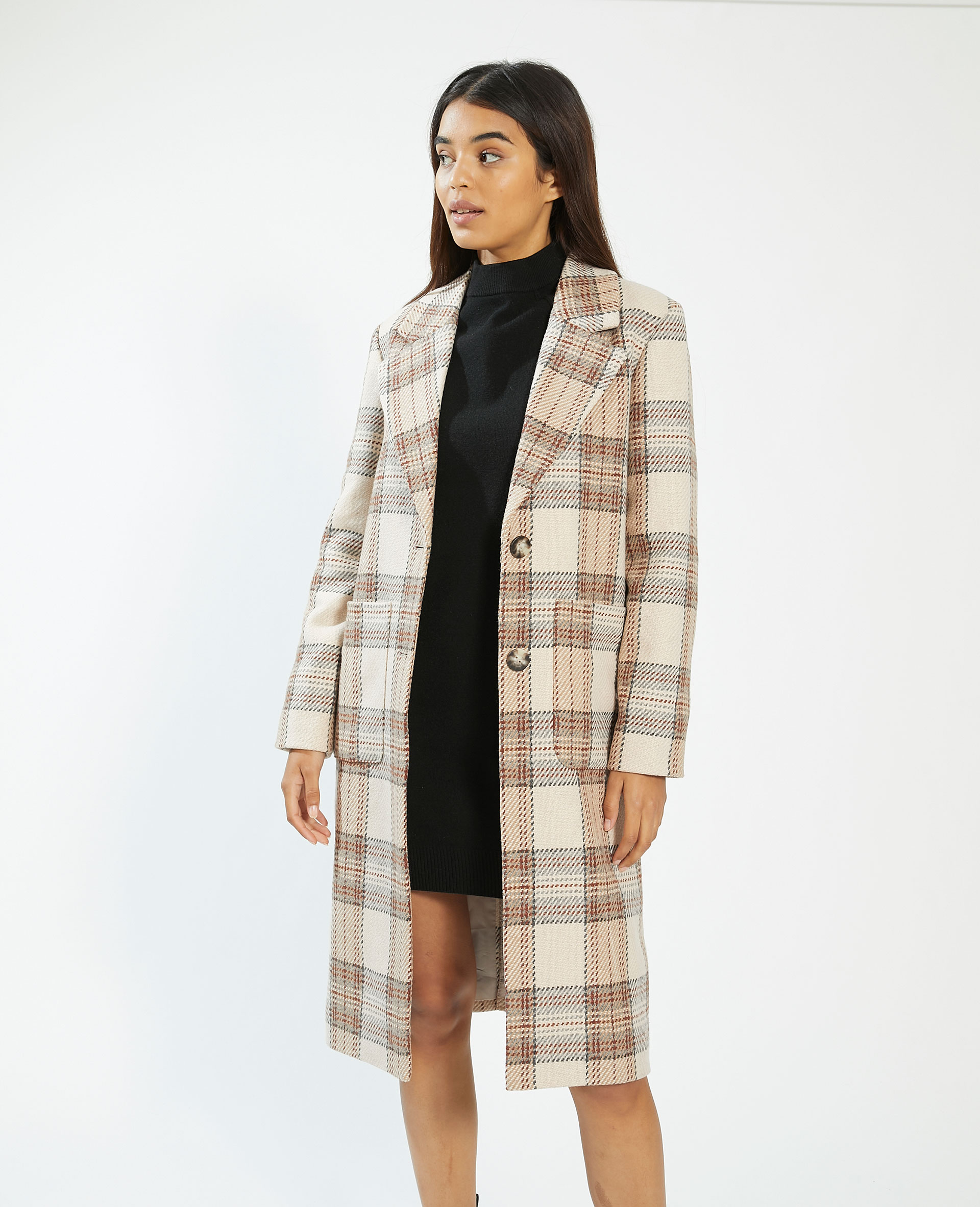 Manteau femme 2025 carreaux
