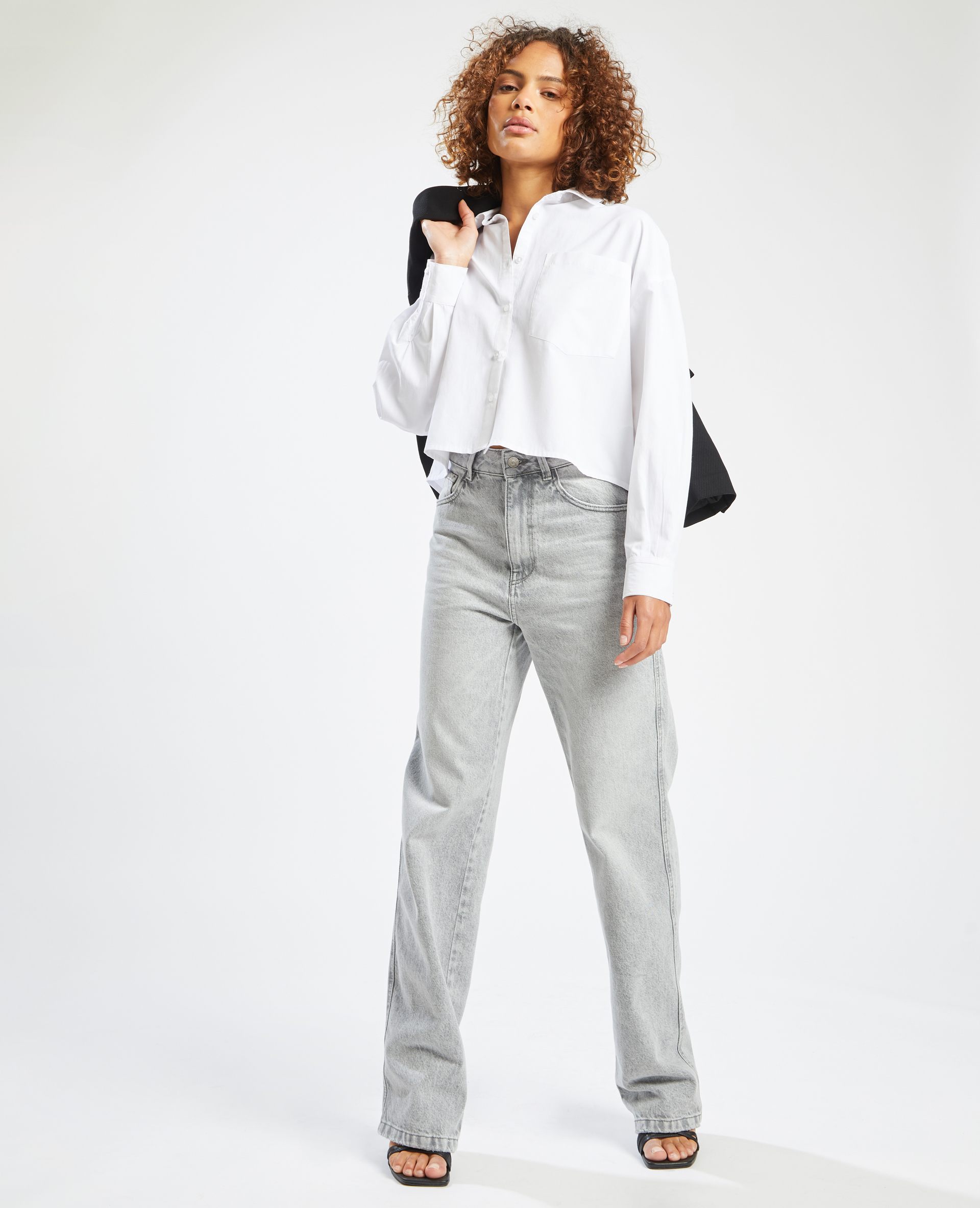 Chemise courte blanche sale