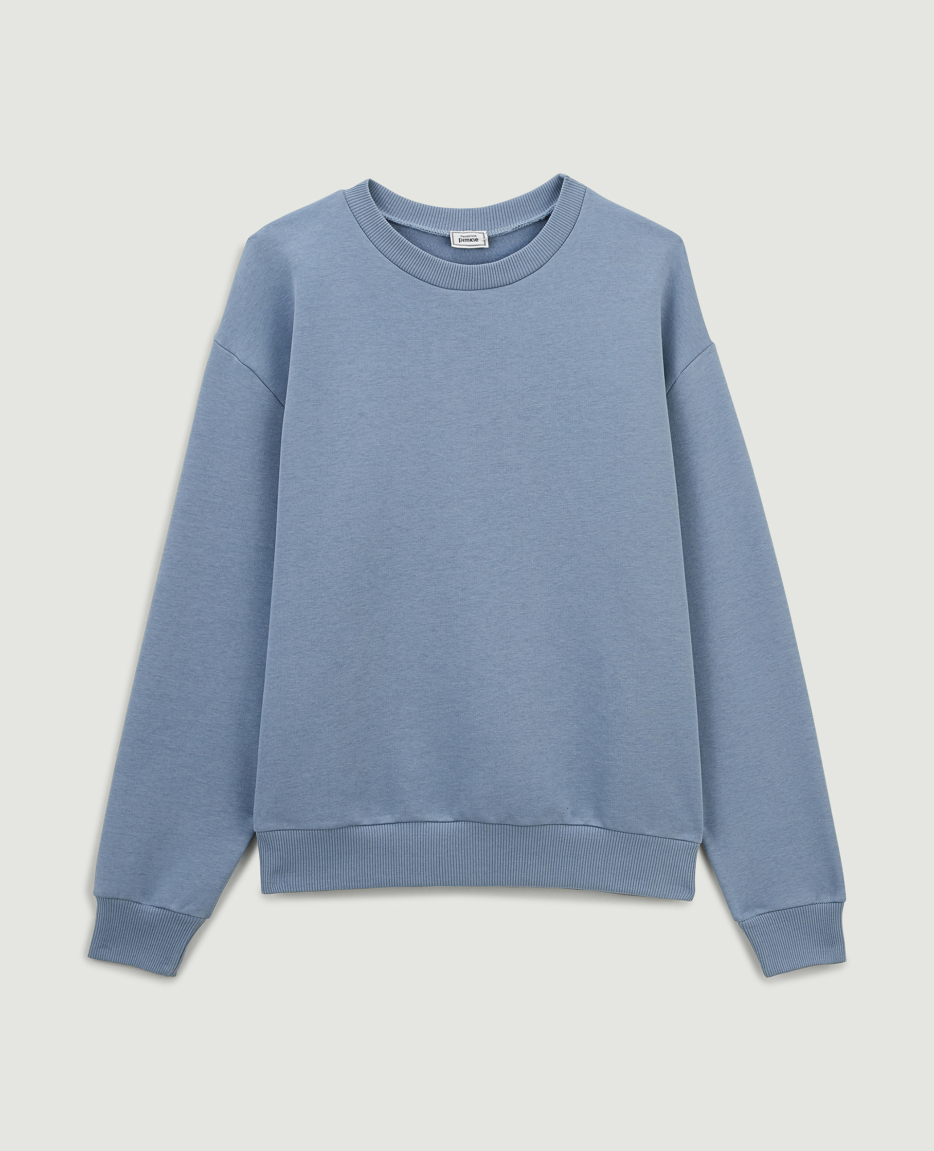 Sweat col rond bleu - Pimkie