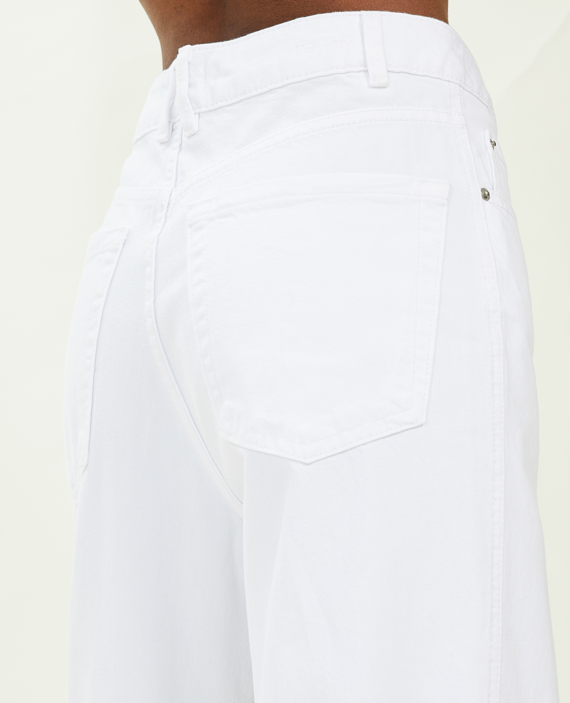 Jean straight taille haute blanc - Pimkie