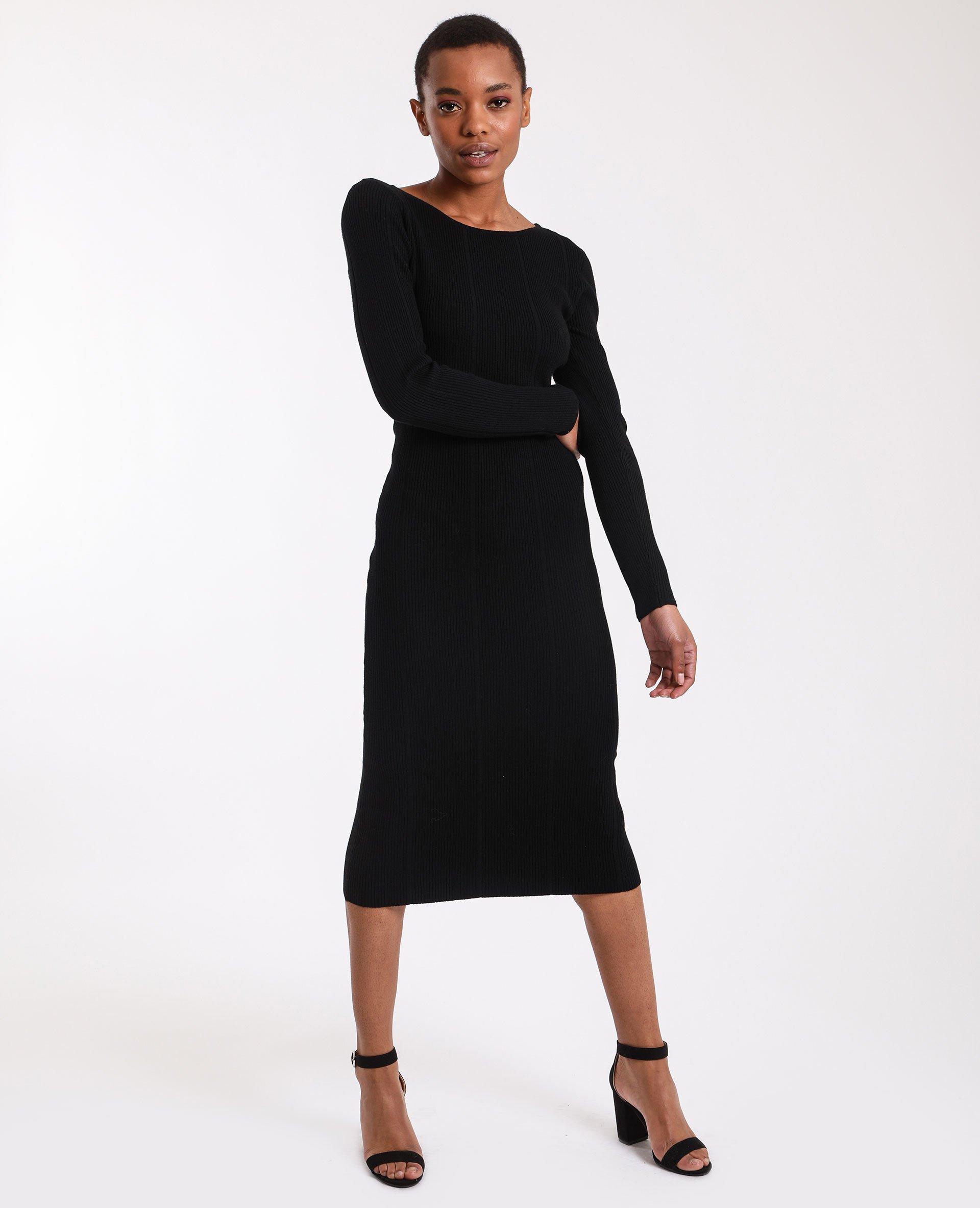 Robe maille noir store