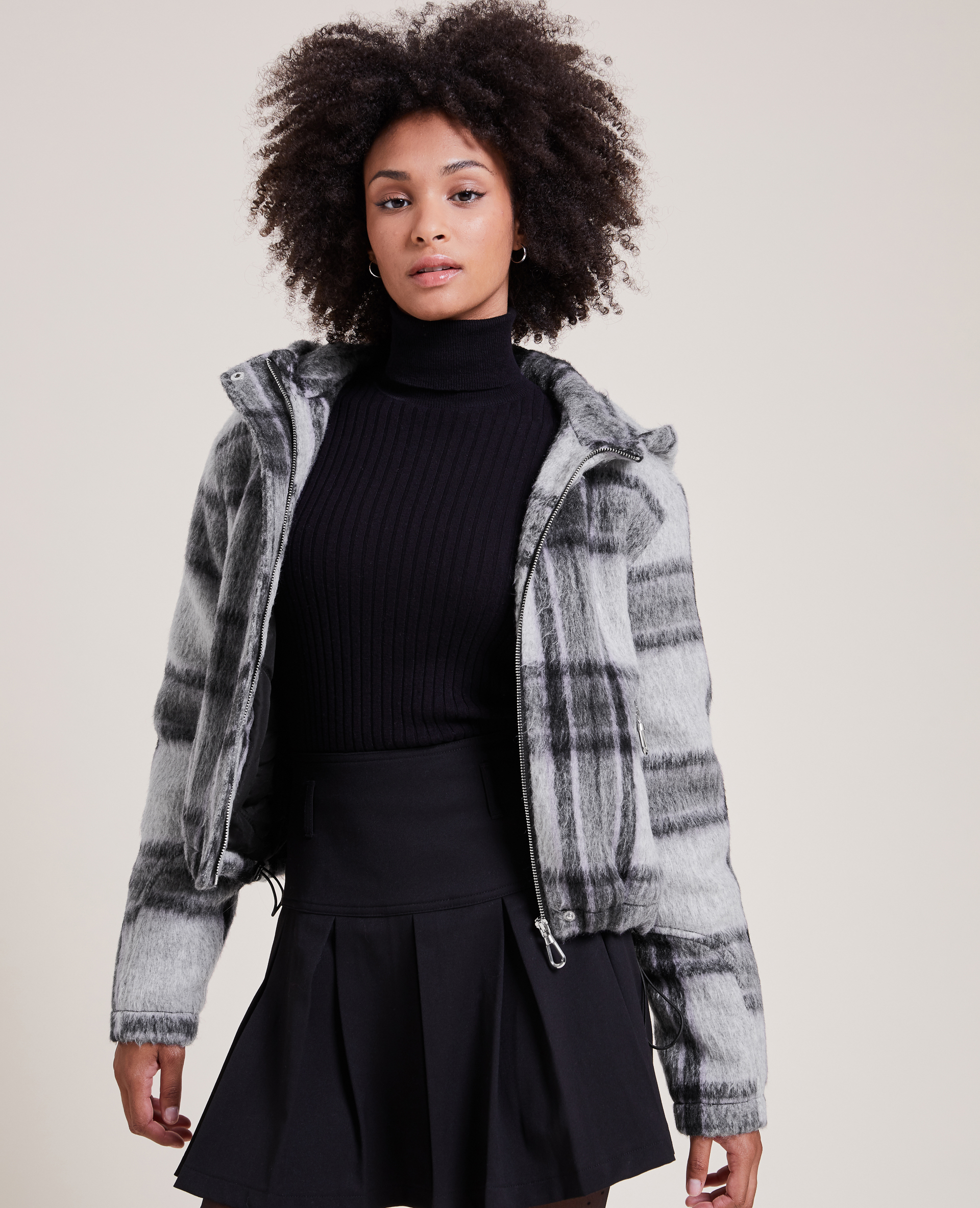 Blouson à capuche gris clair - Pimkie