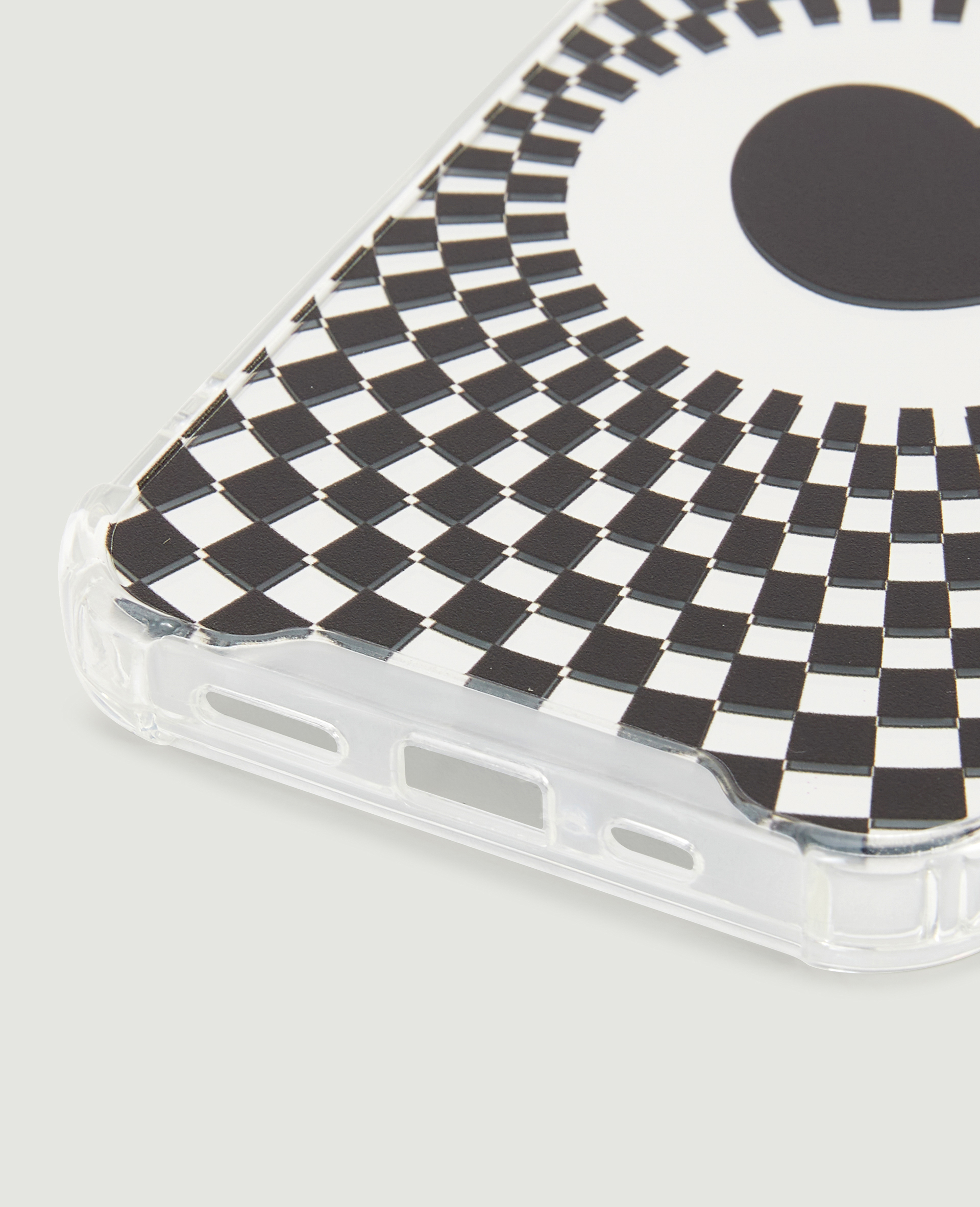 Coque de téléphone motif cœur psychédélique noir - Pimkie