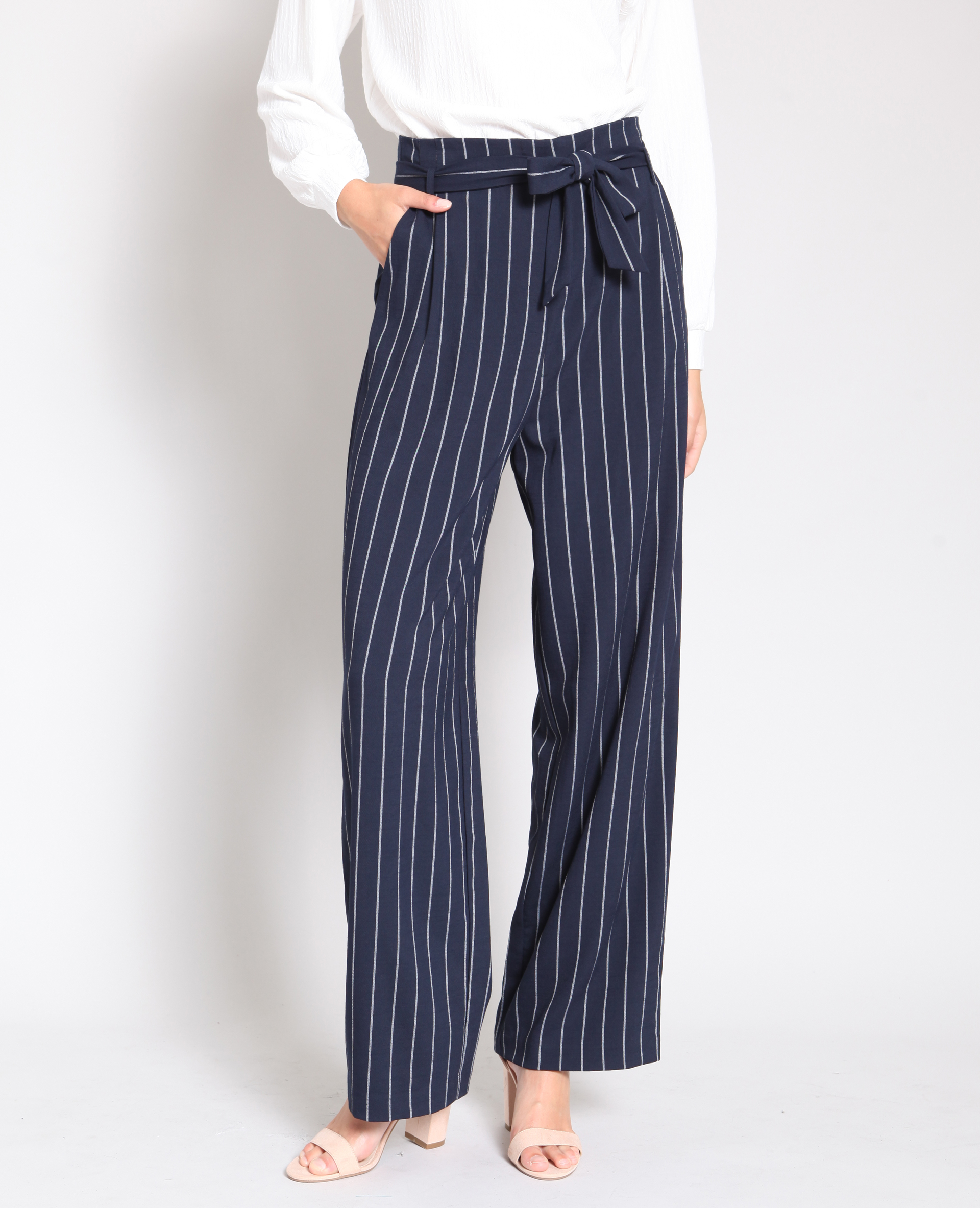 Pantalon large rayures Pimkie