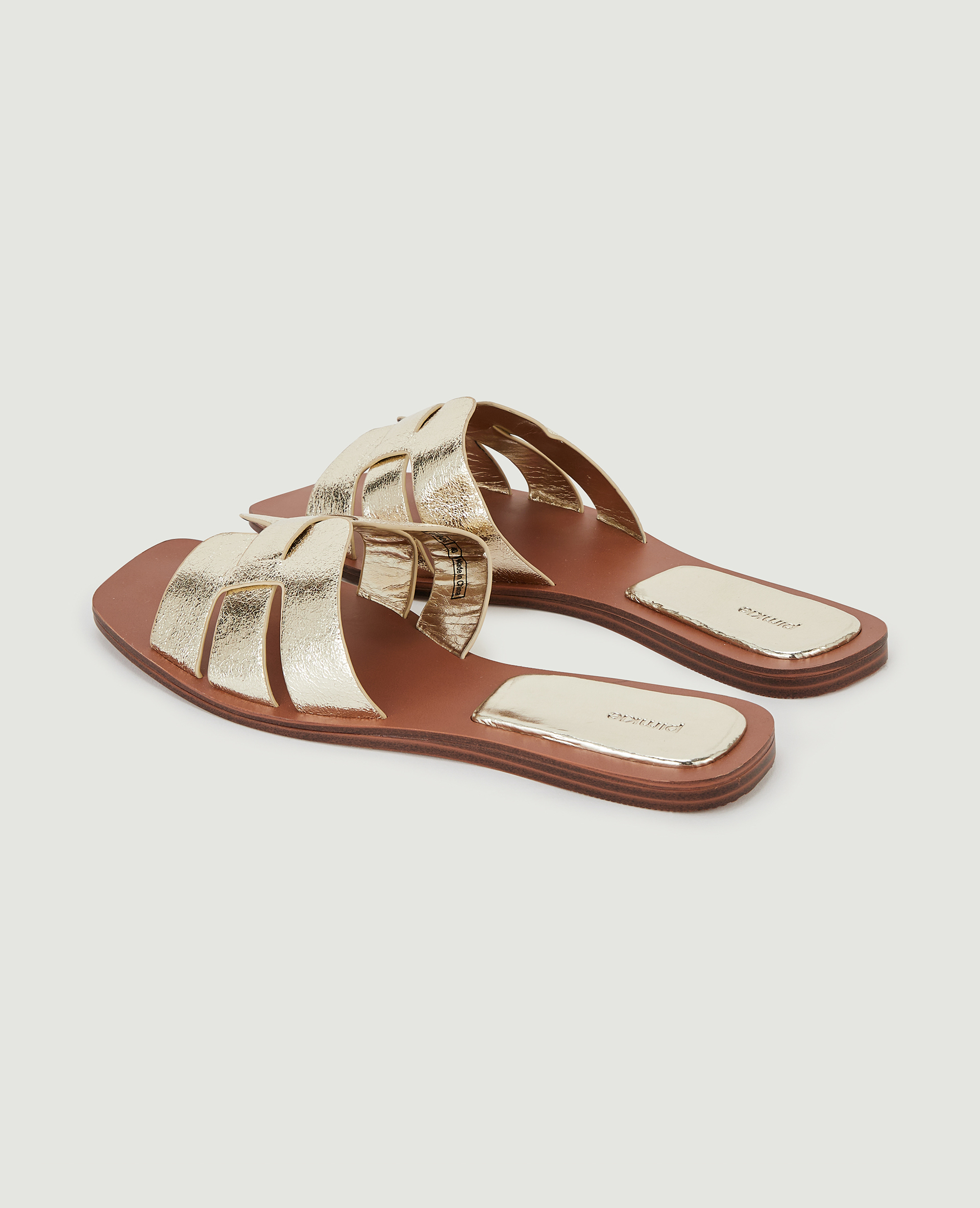 Mules plates doré - Pimkie