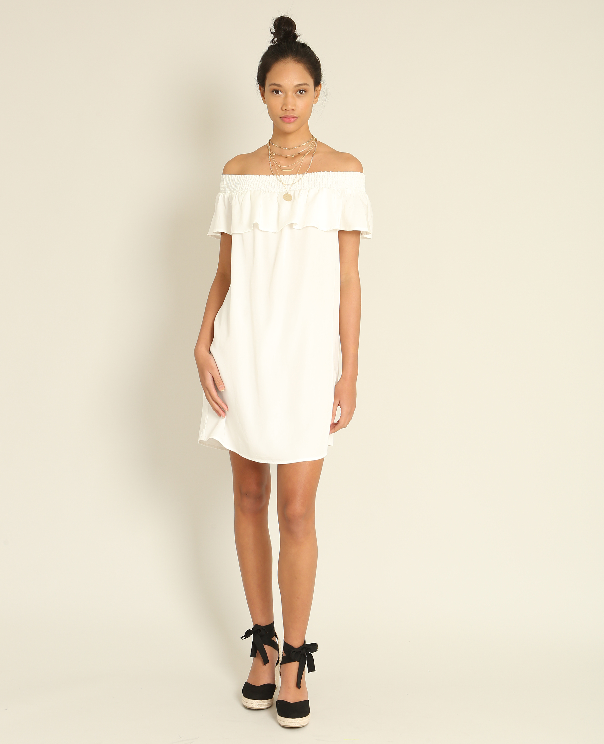 robe encolure bardot