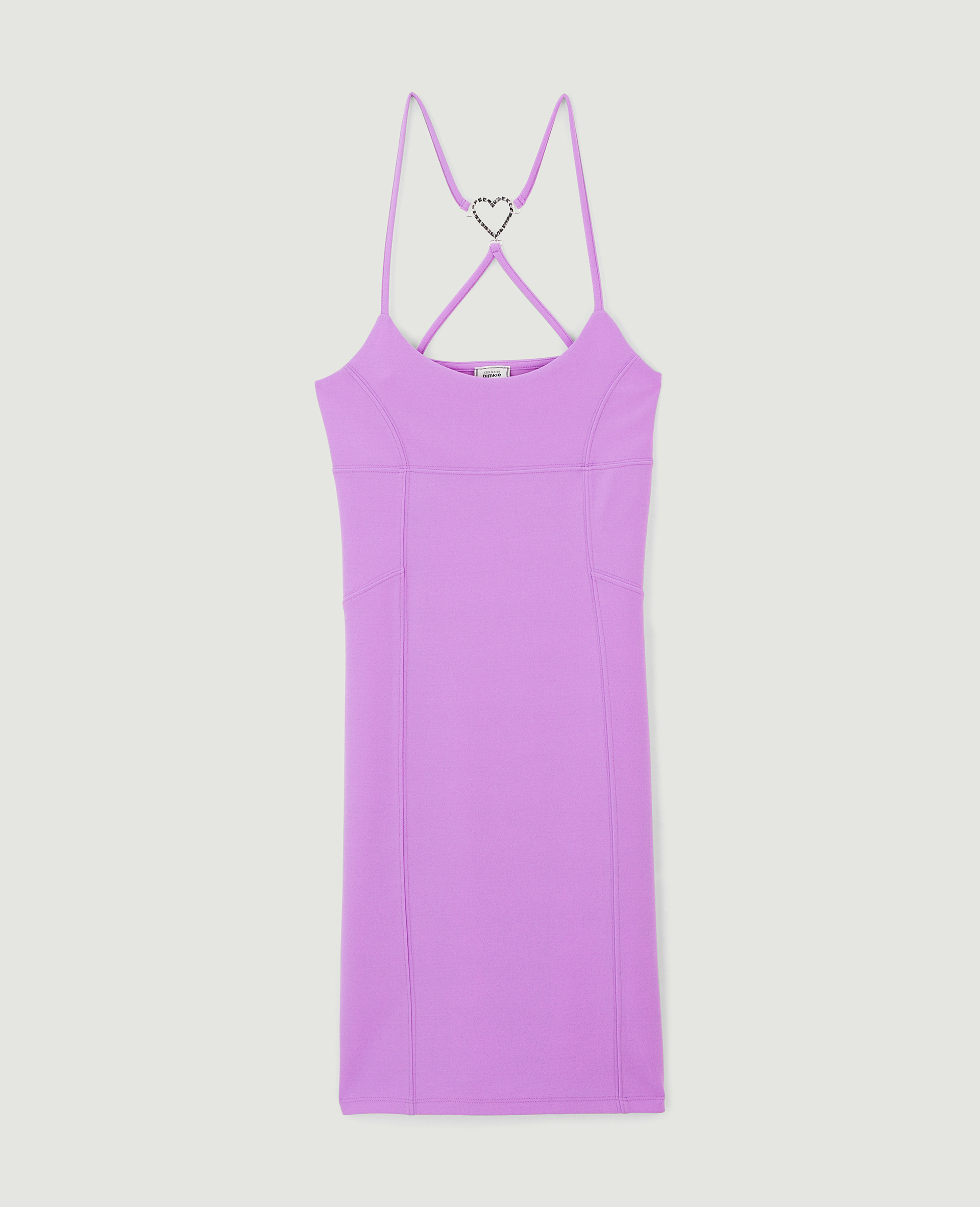 Robe courte avec cœur strass violet - Pimkie