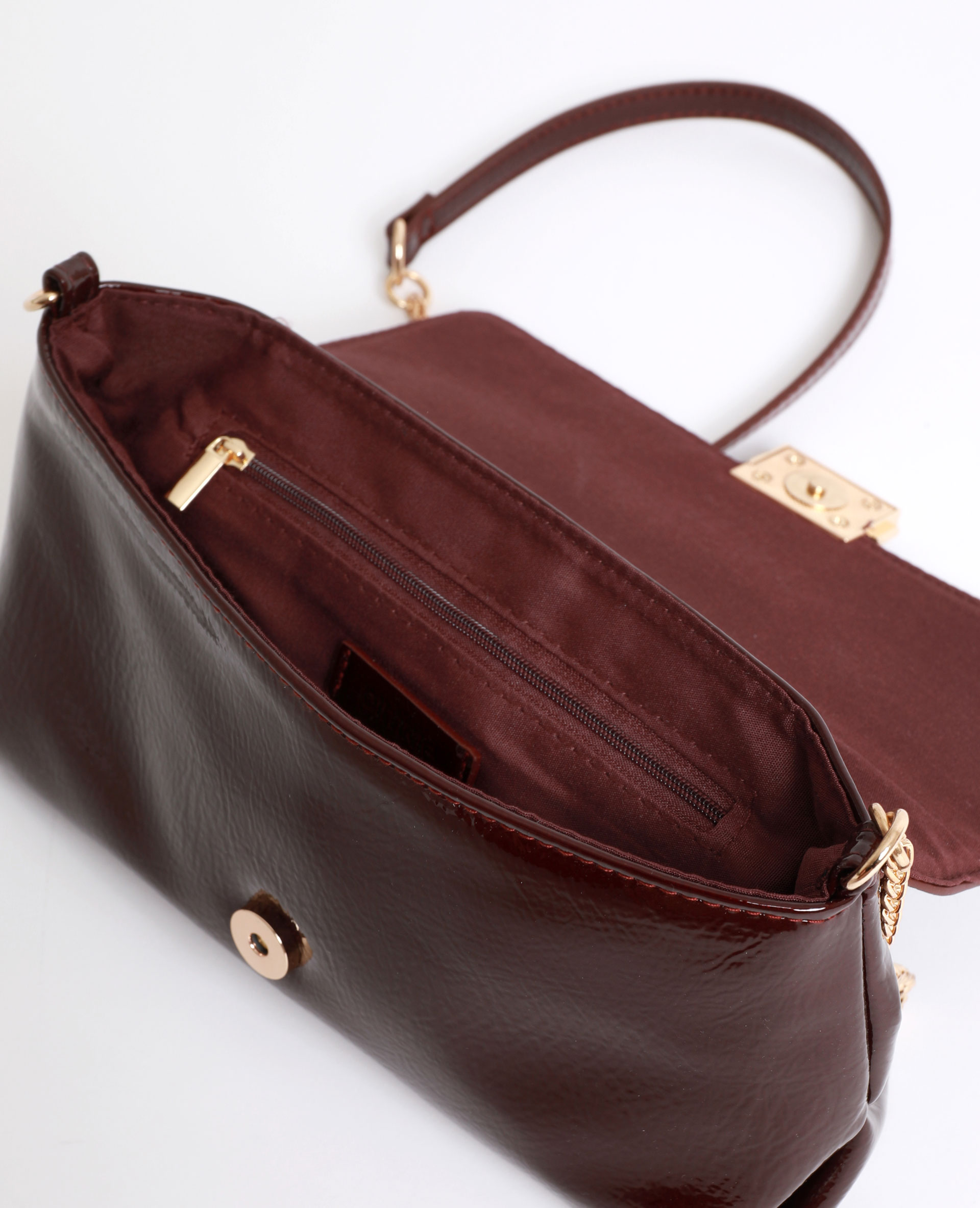 Sac souple verni violet - Pimkie
