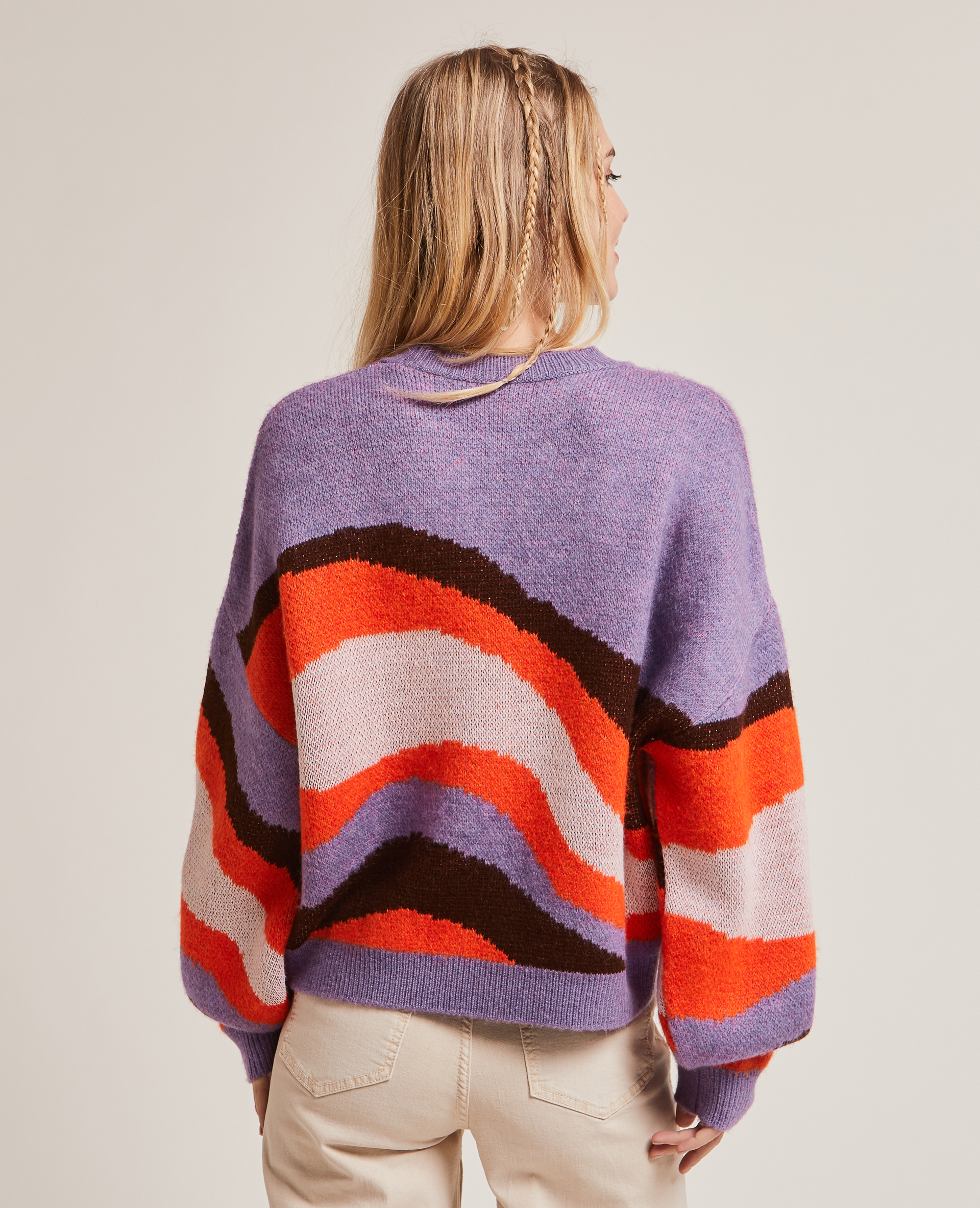 Pull col rond violet - Pimkie