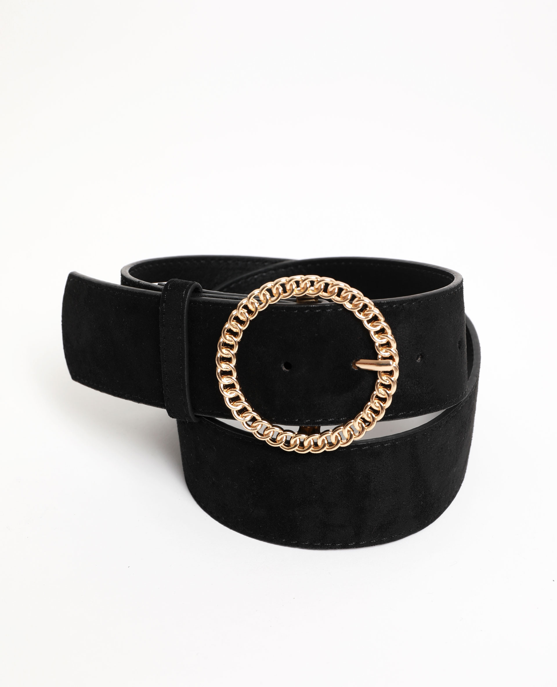 Ceinture large effet suedine