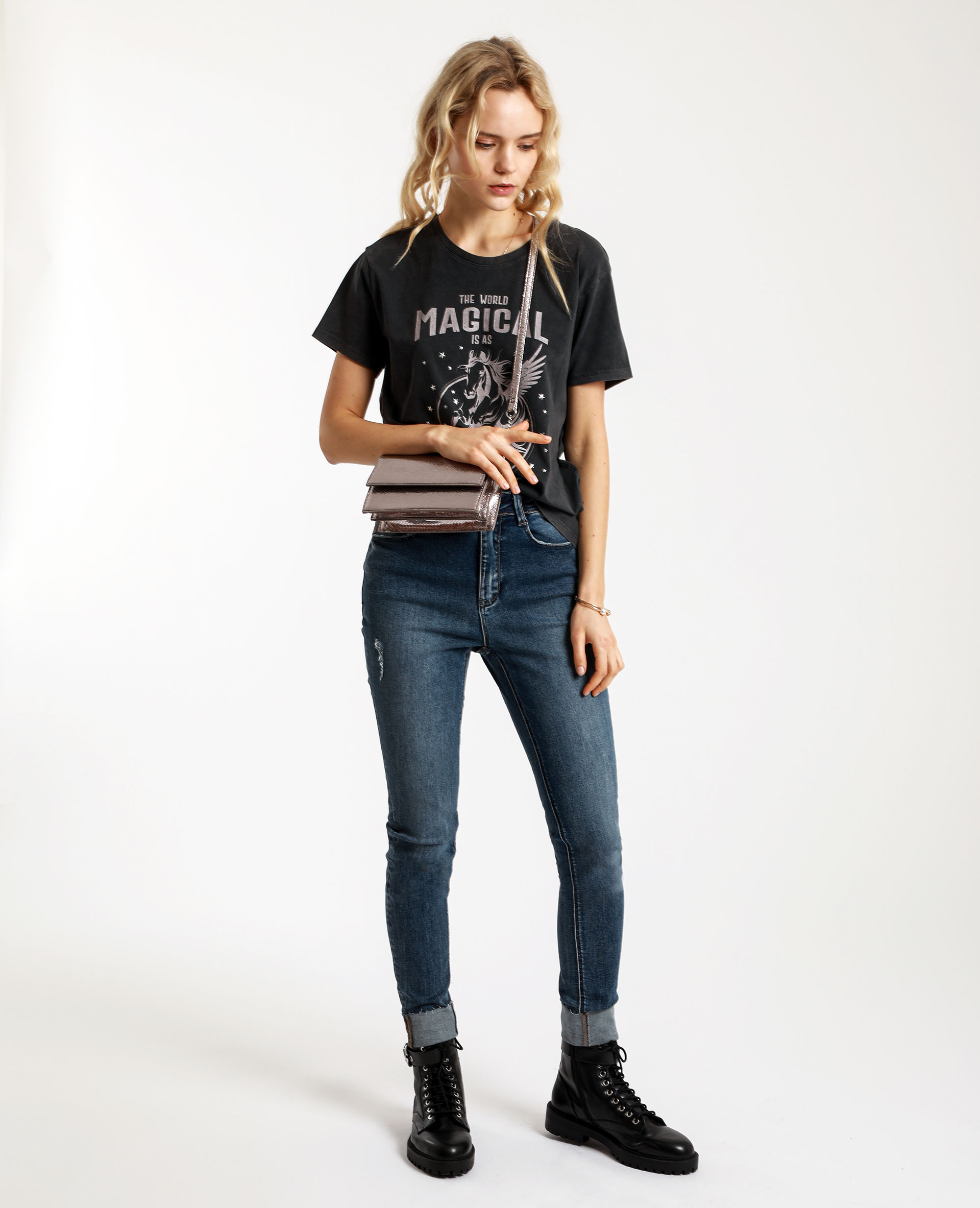 T-shirt graphique gris - Pimkie
