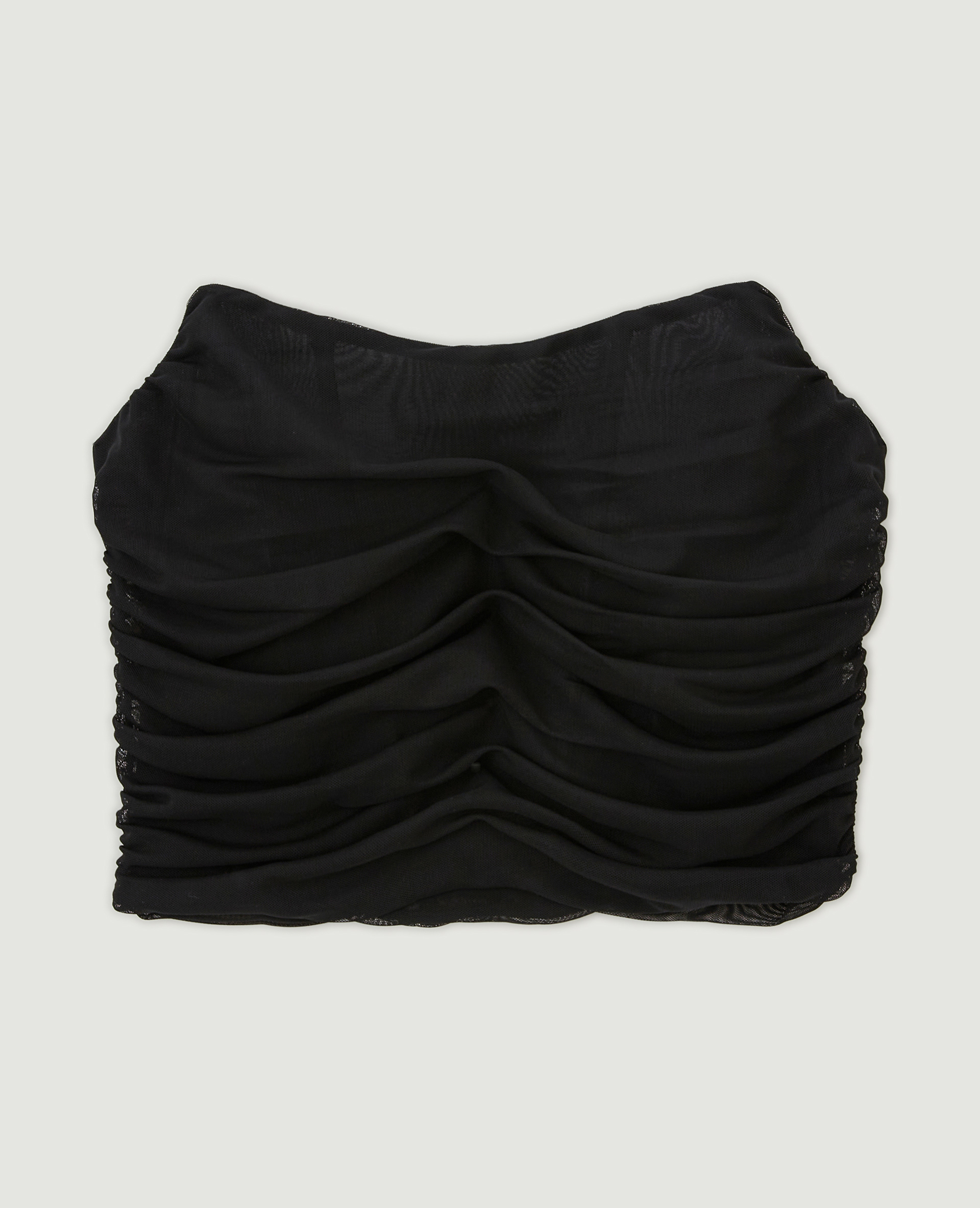 Corset bustier avec micro-mesh noir - Pimkie