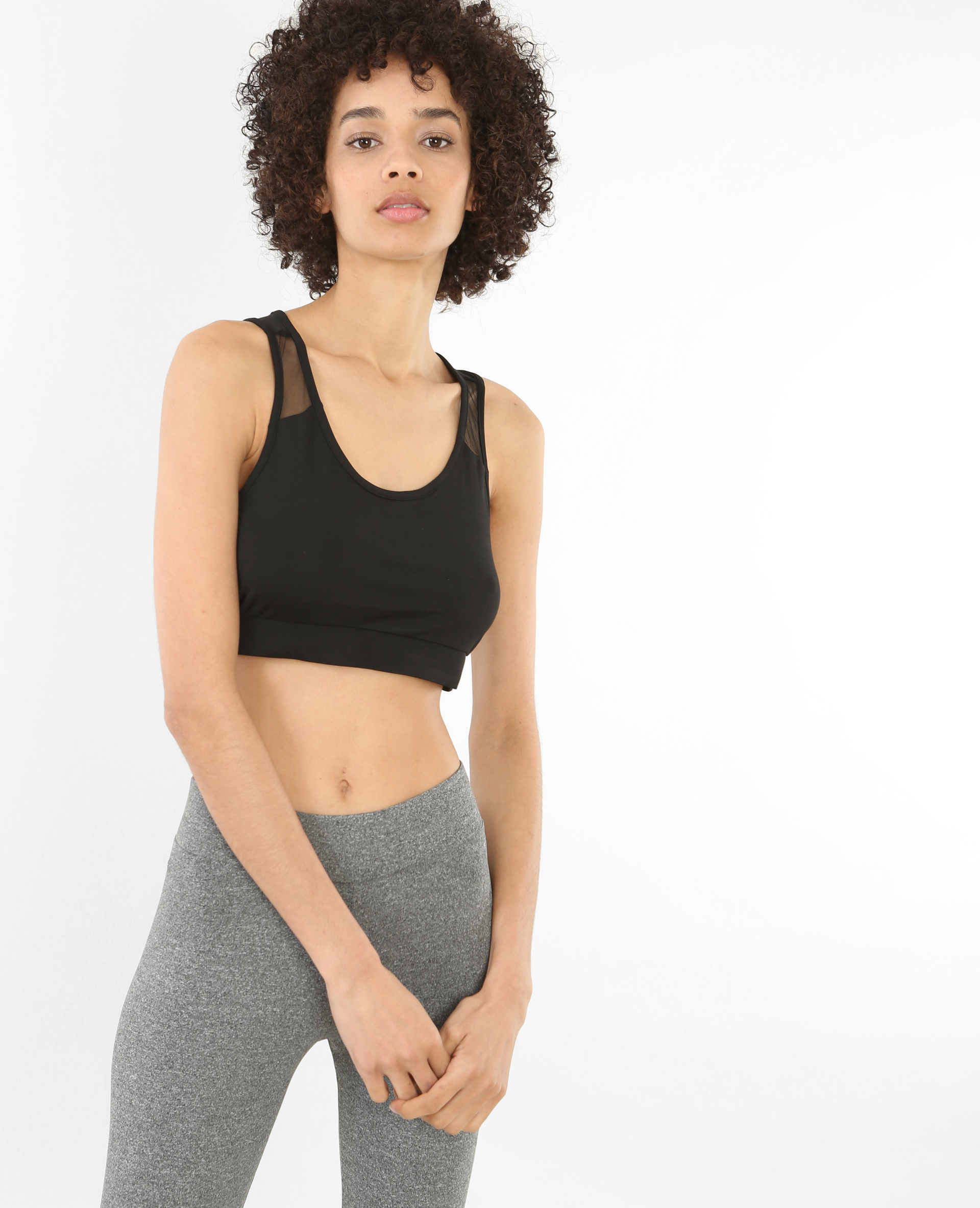 Brassière de sport noir - Pimkie