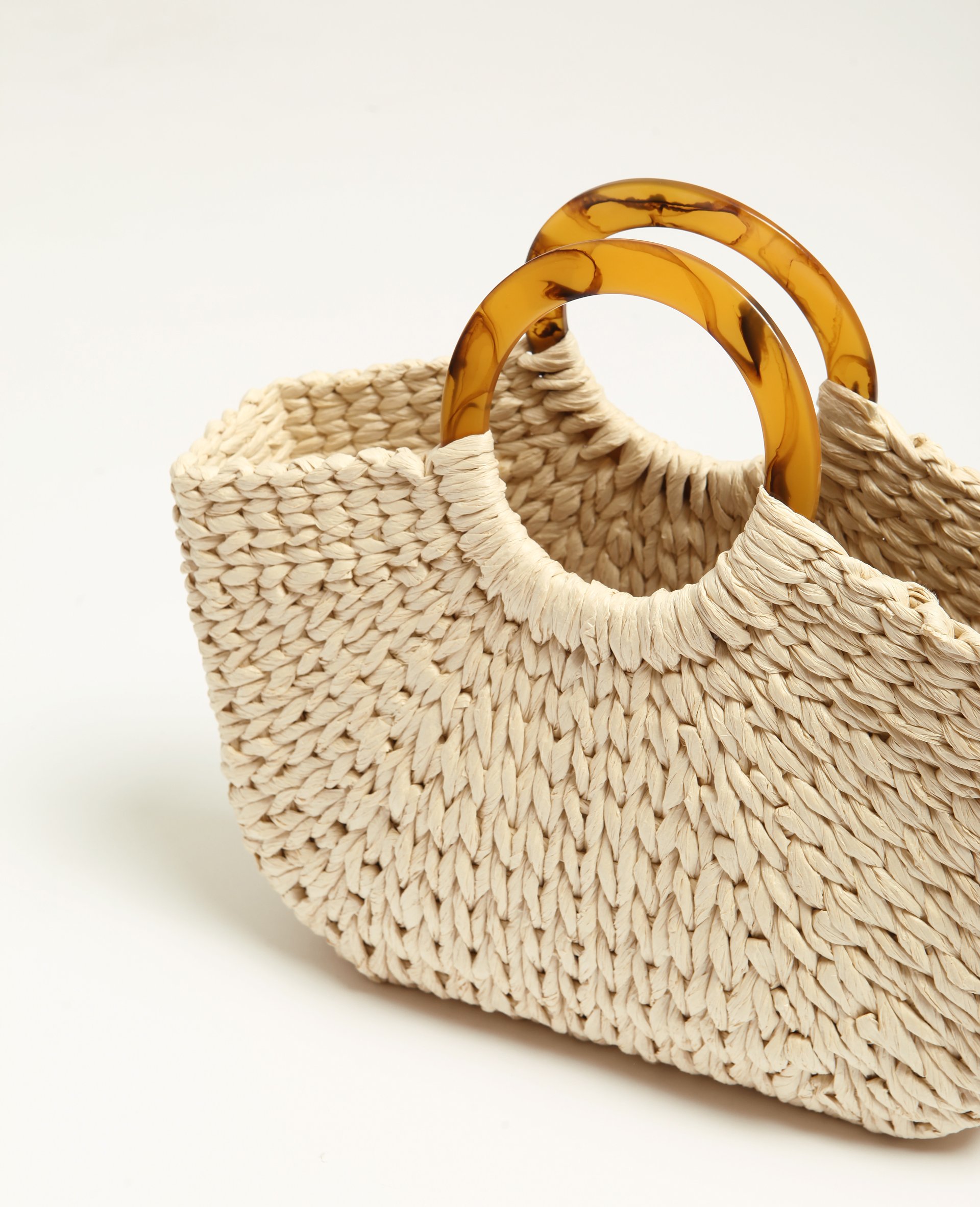 Sac panier shop en paille