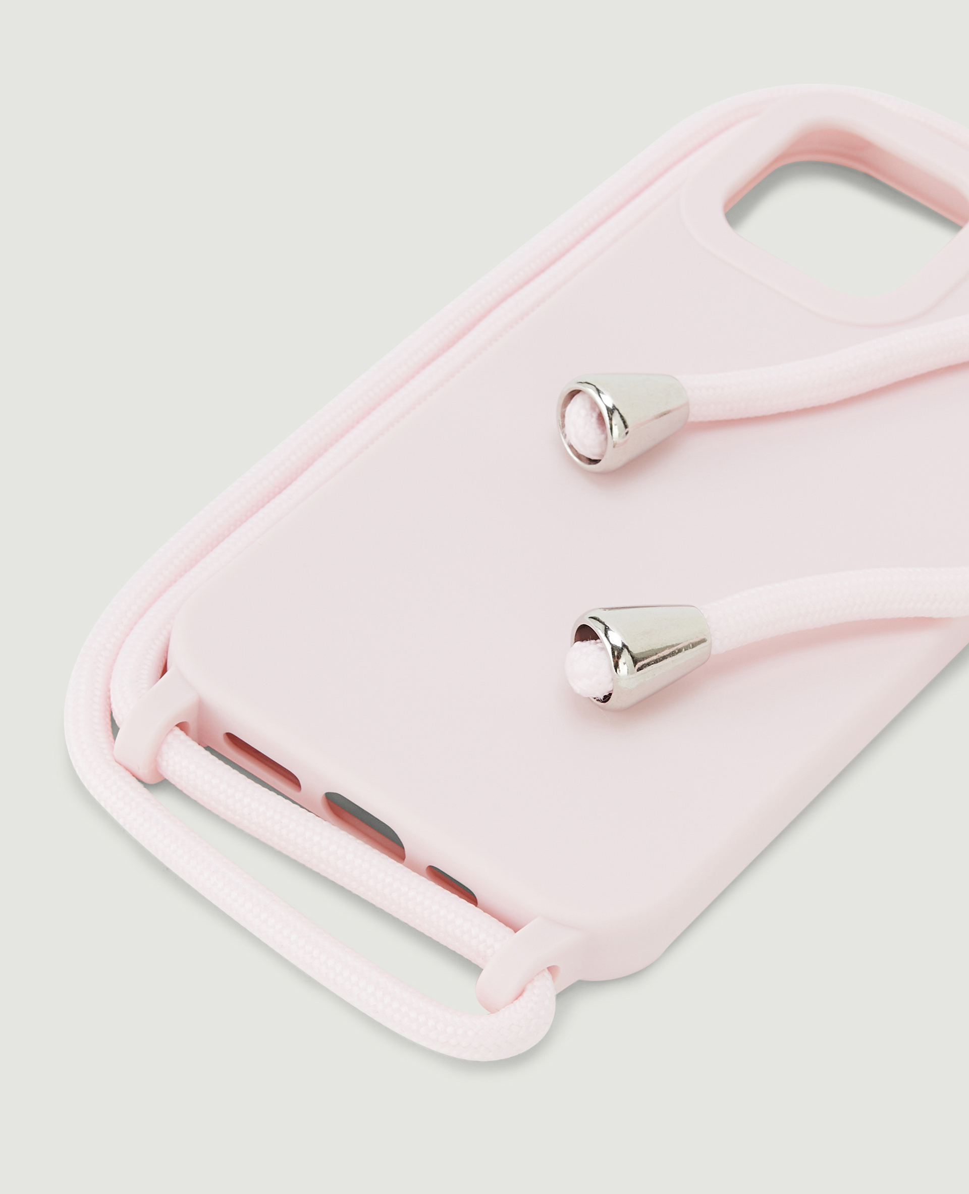 Coque iPhone avec bandoulière rose - Pimkie