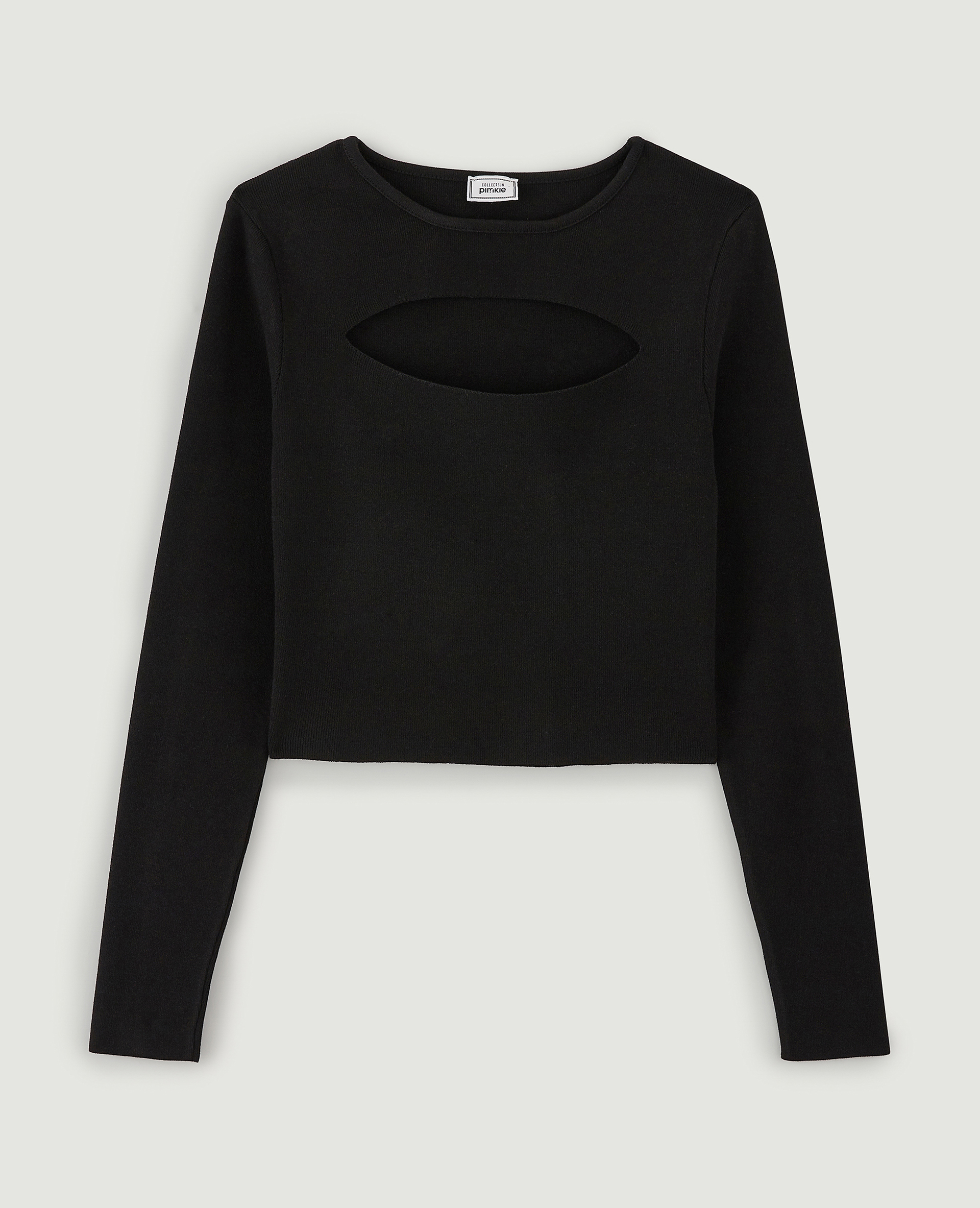 Top avec ouverture noir - Pimkie