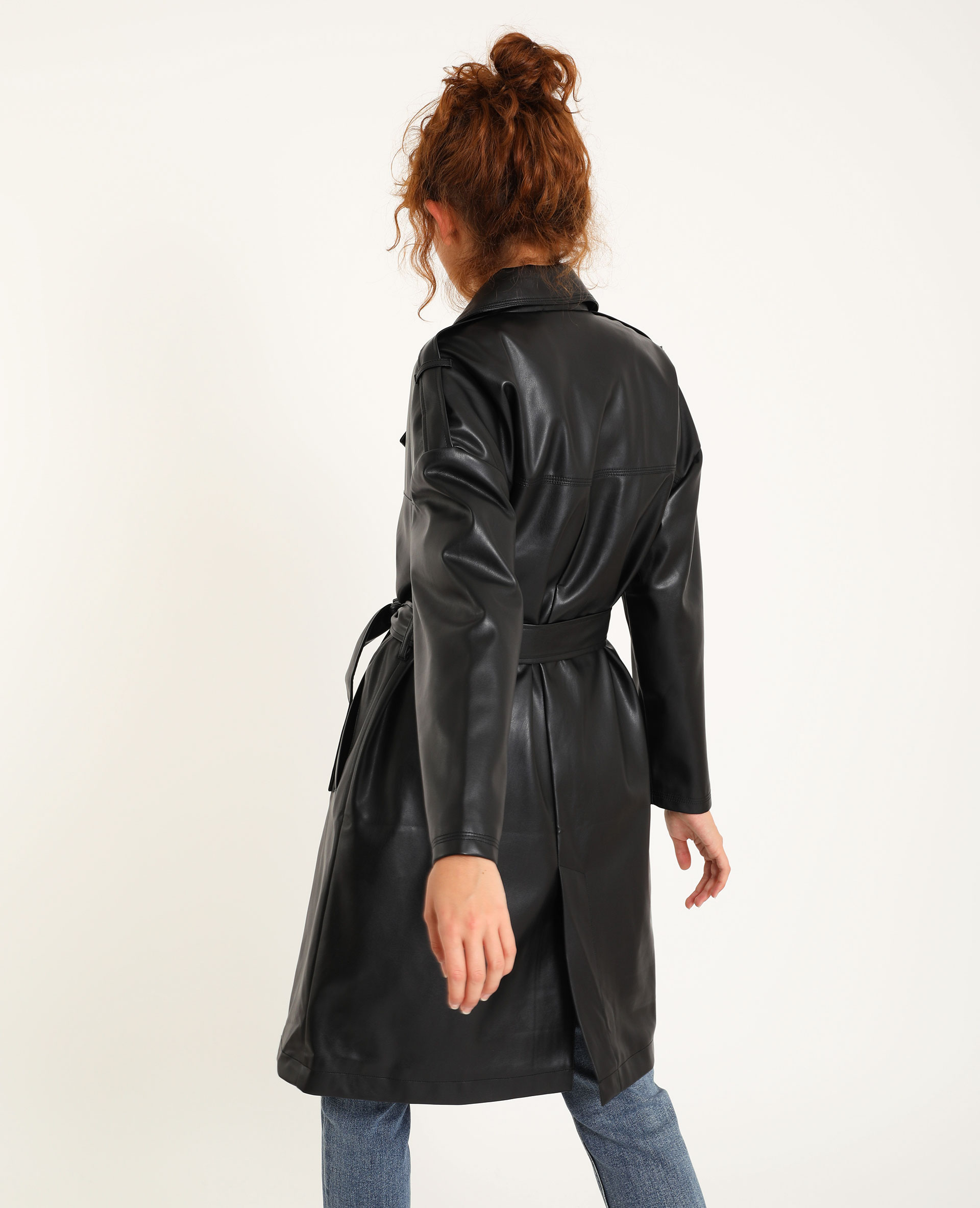 manteau femme imitation cuir