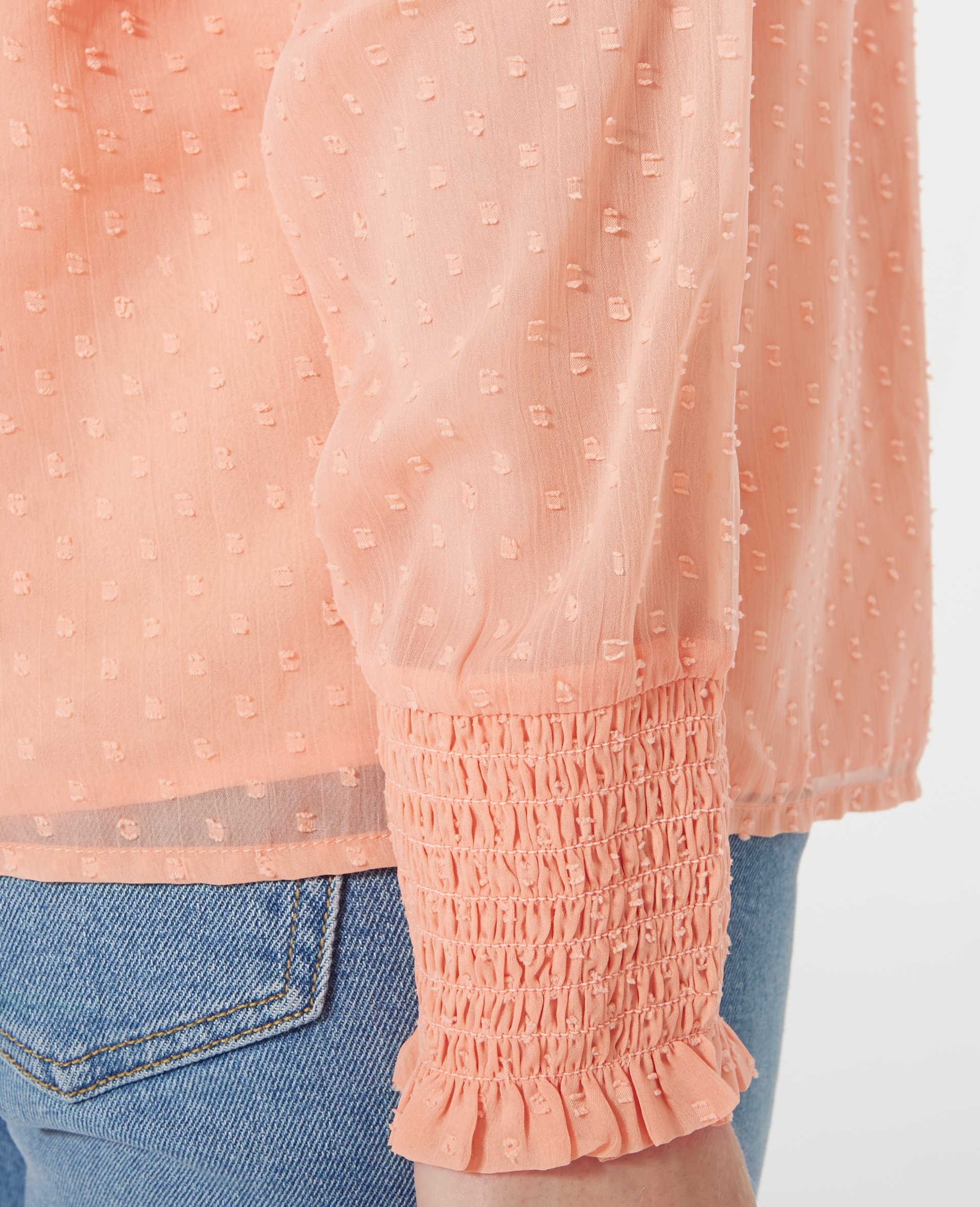 Blouse en plumetis rose - Pimkie