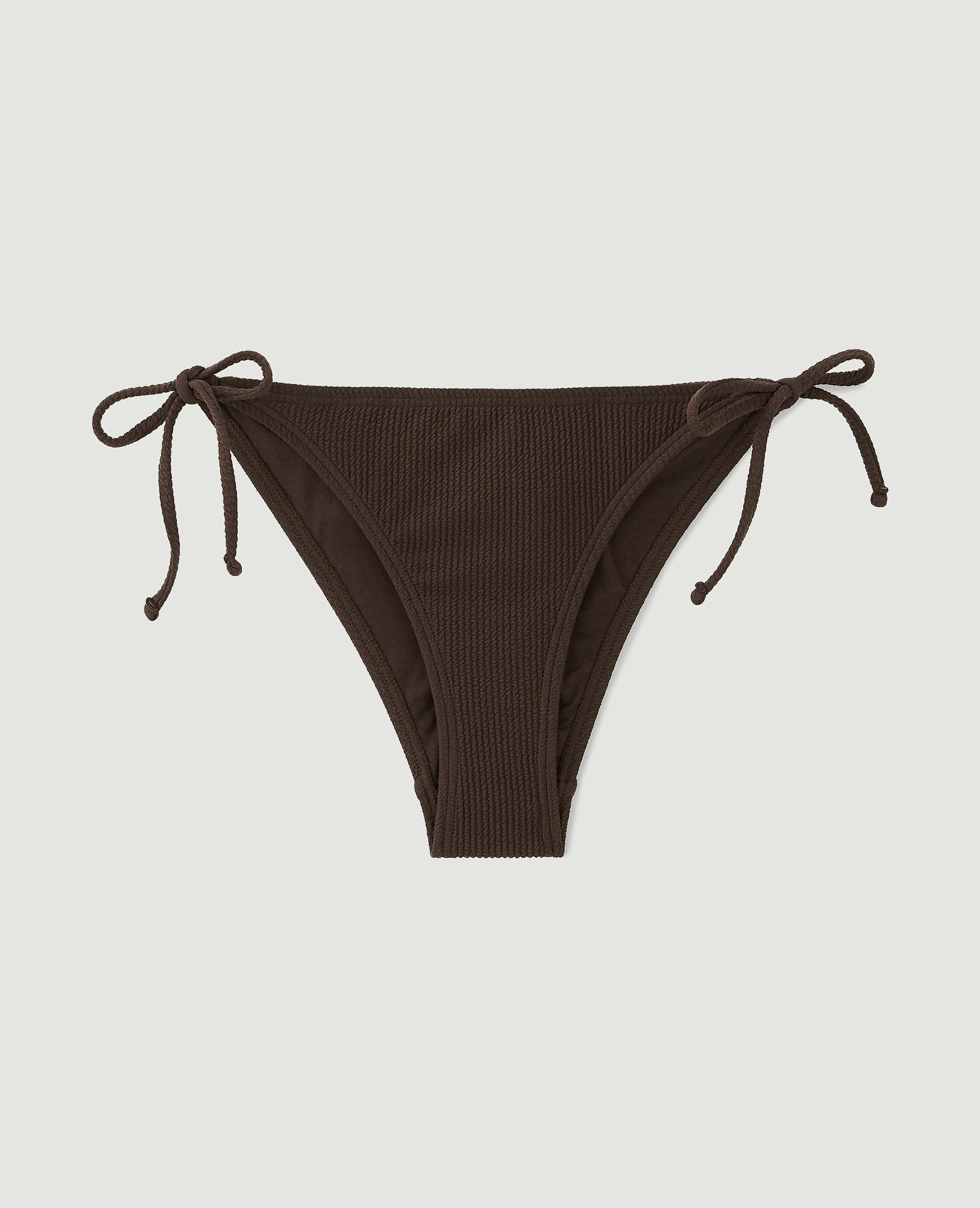 Bas de maillot culotte avec nouettes marron - Pimkie