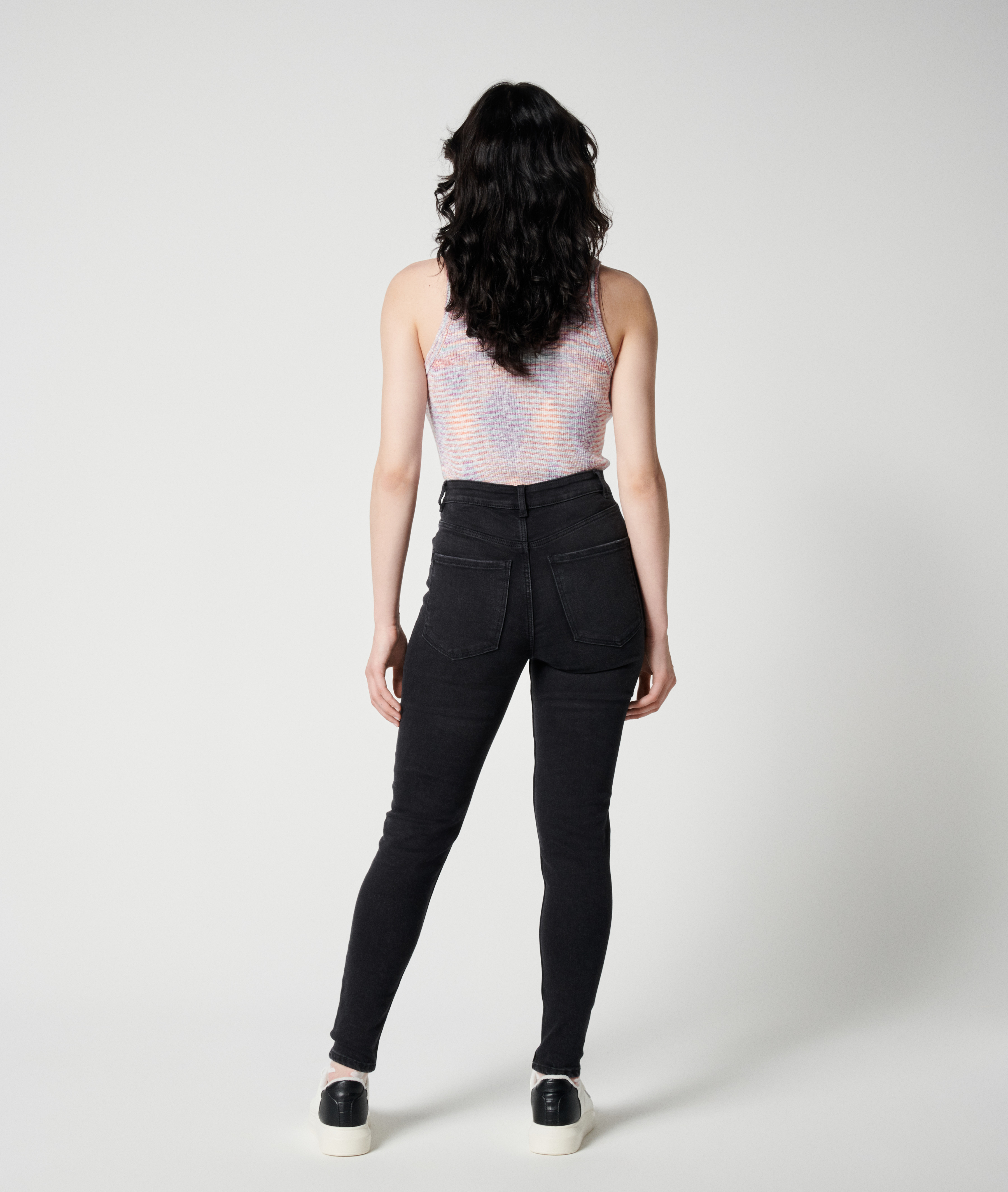 Jean skinny taille haute noir - Pimkie