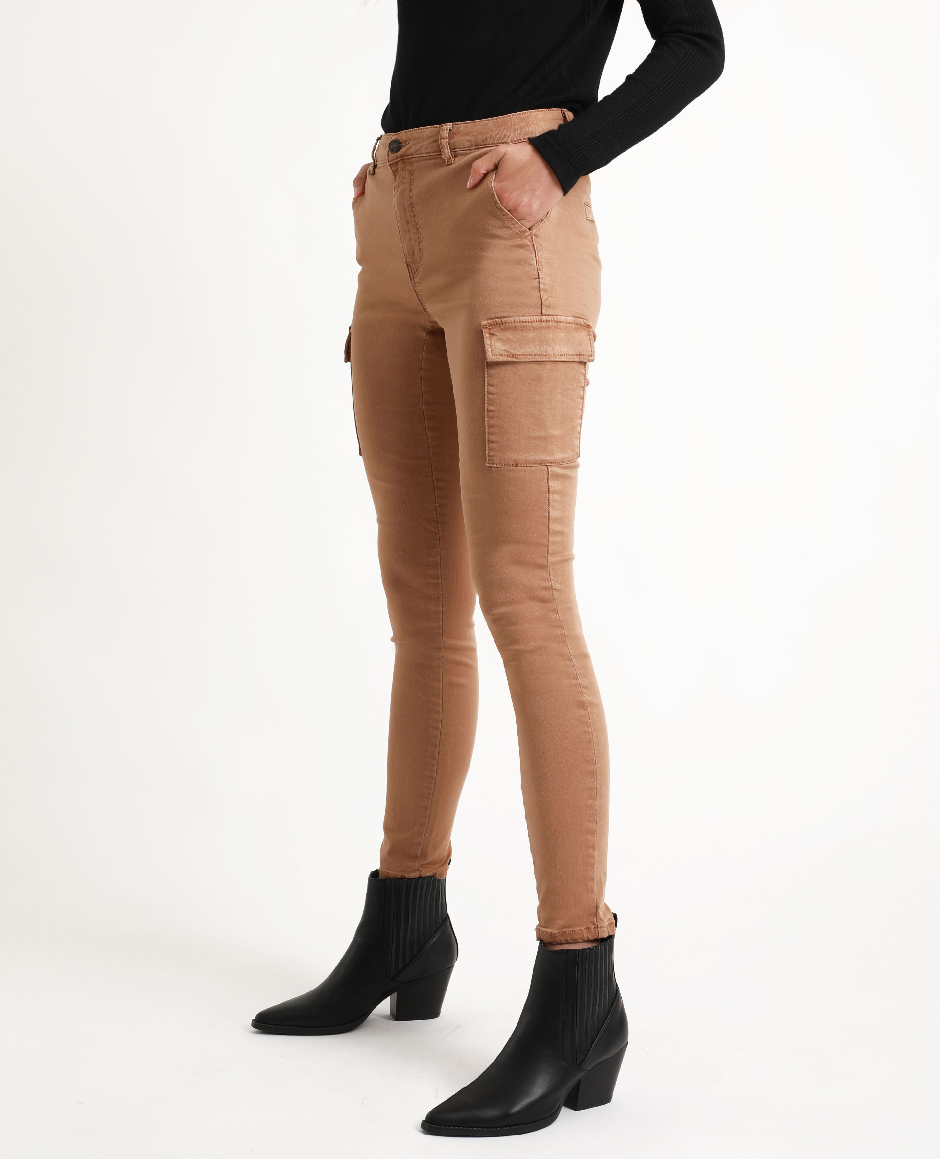 Pantalon slim hotsell cargo femme