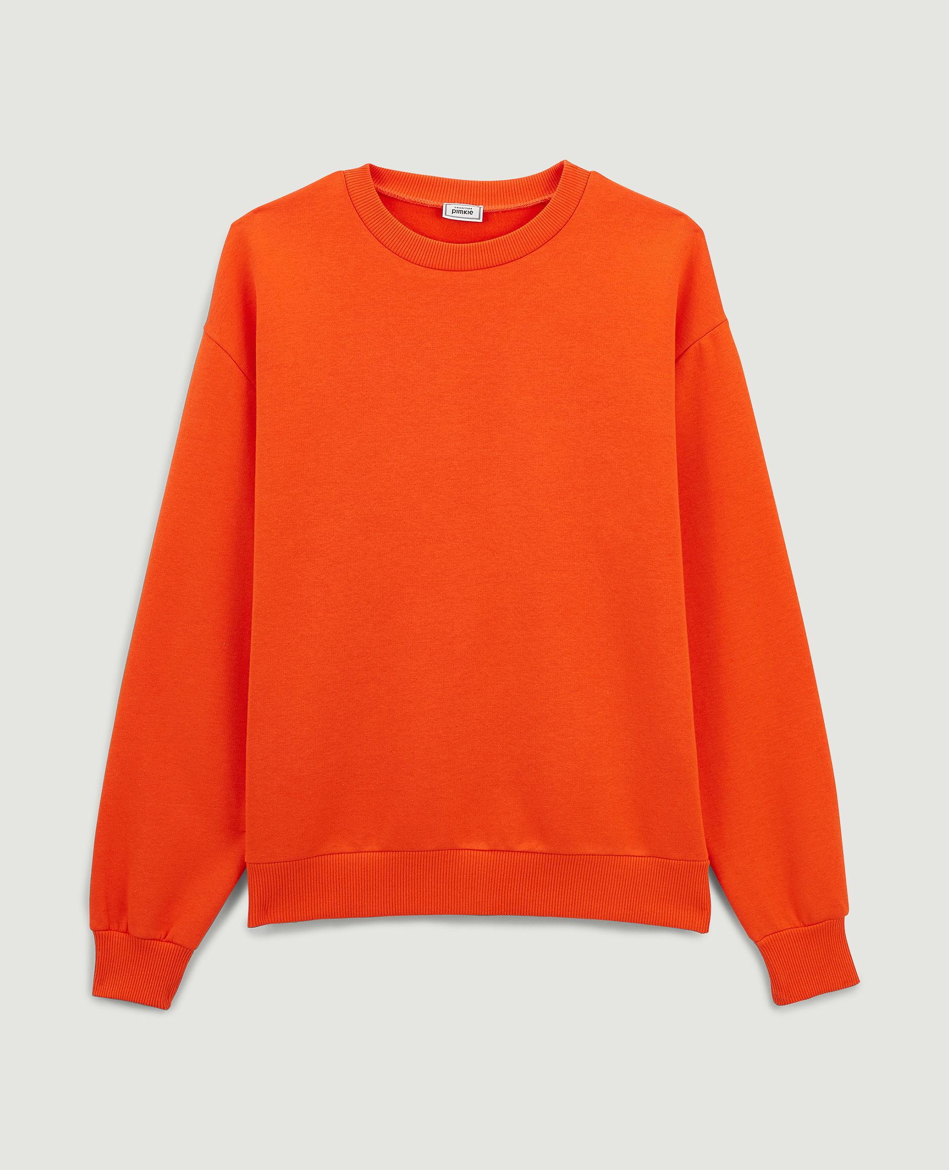 Sweat col rond orange - Pimkie