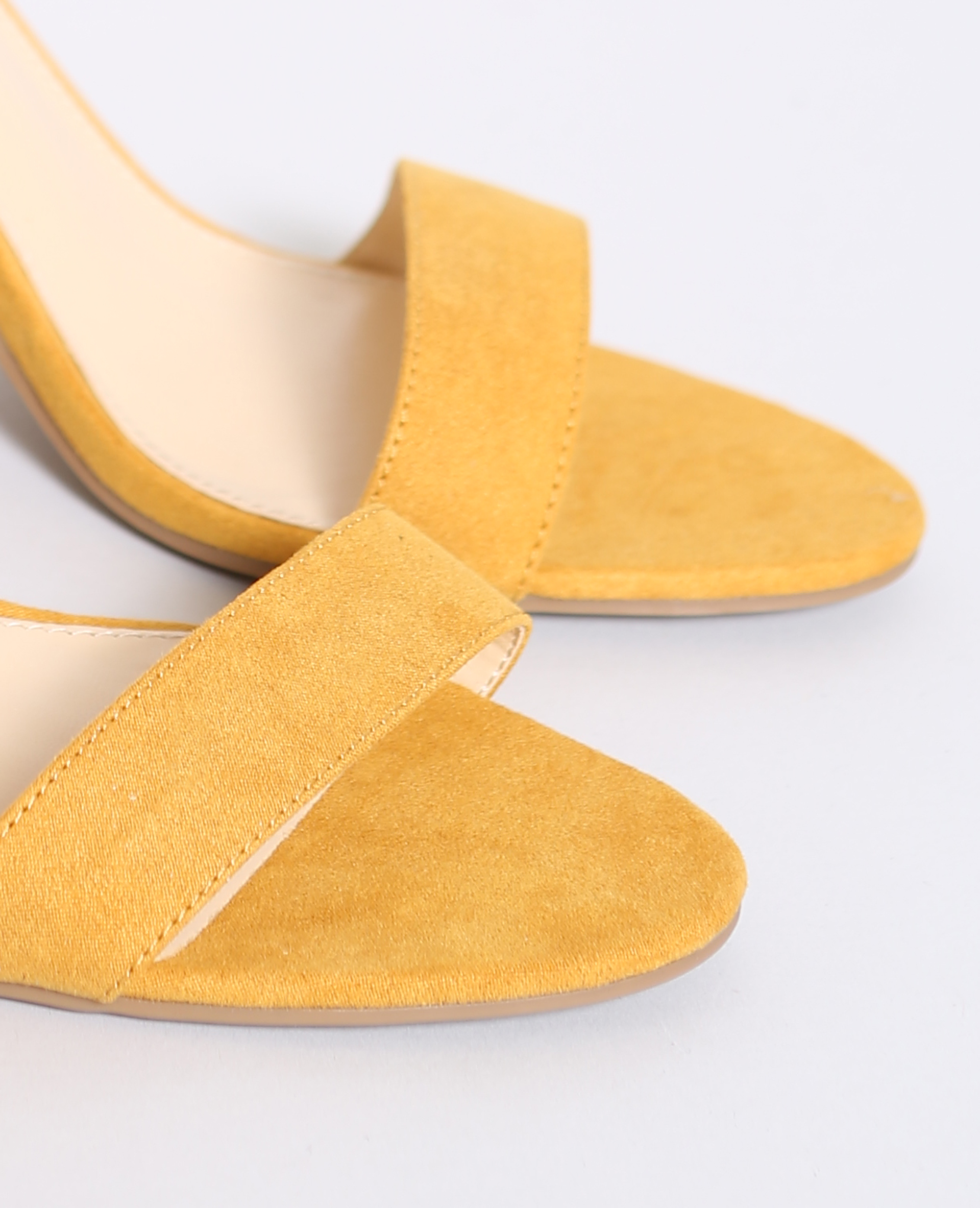sandales talons orange