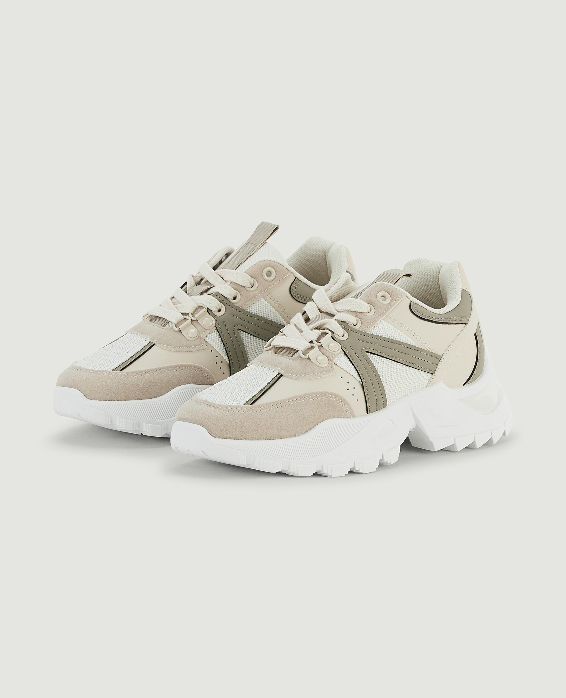 Sneakers semelles crantées blanc - Pimkie