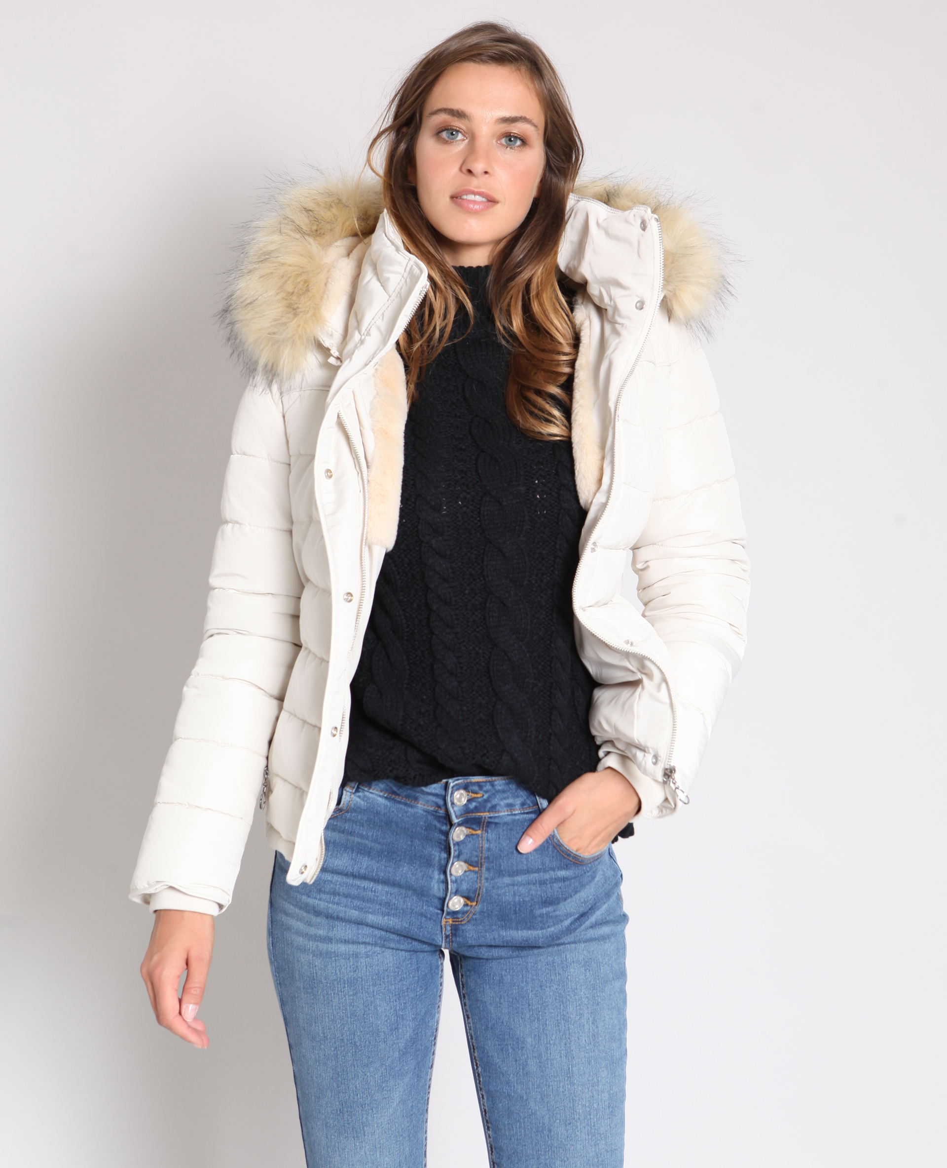 Doudoune fausse fourrure pimkie discount