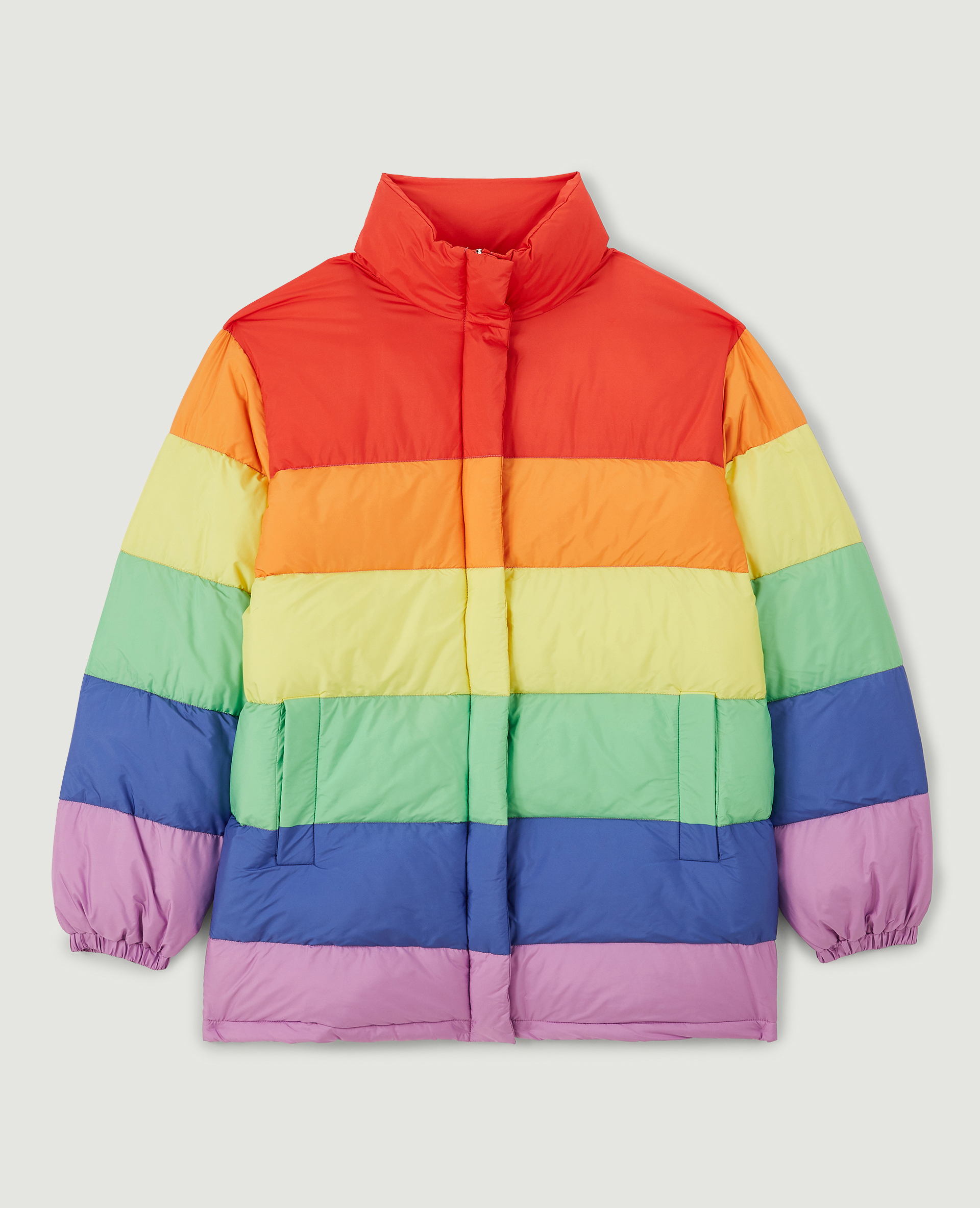 Doudoune arc top en ciel
