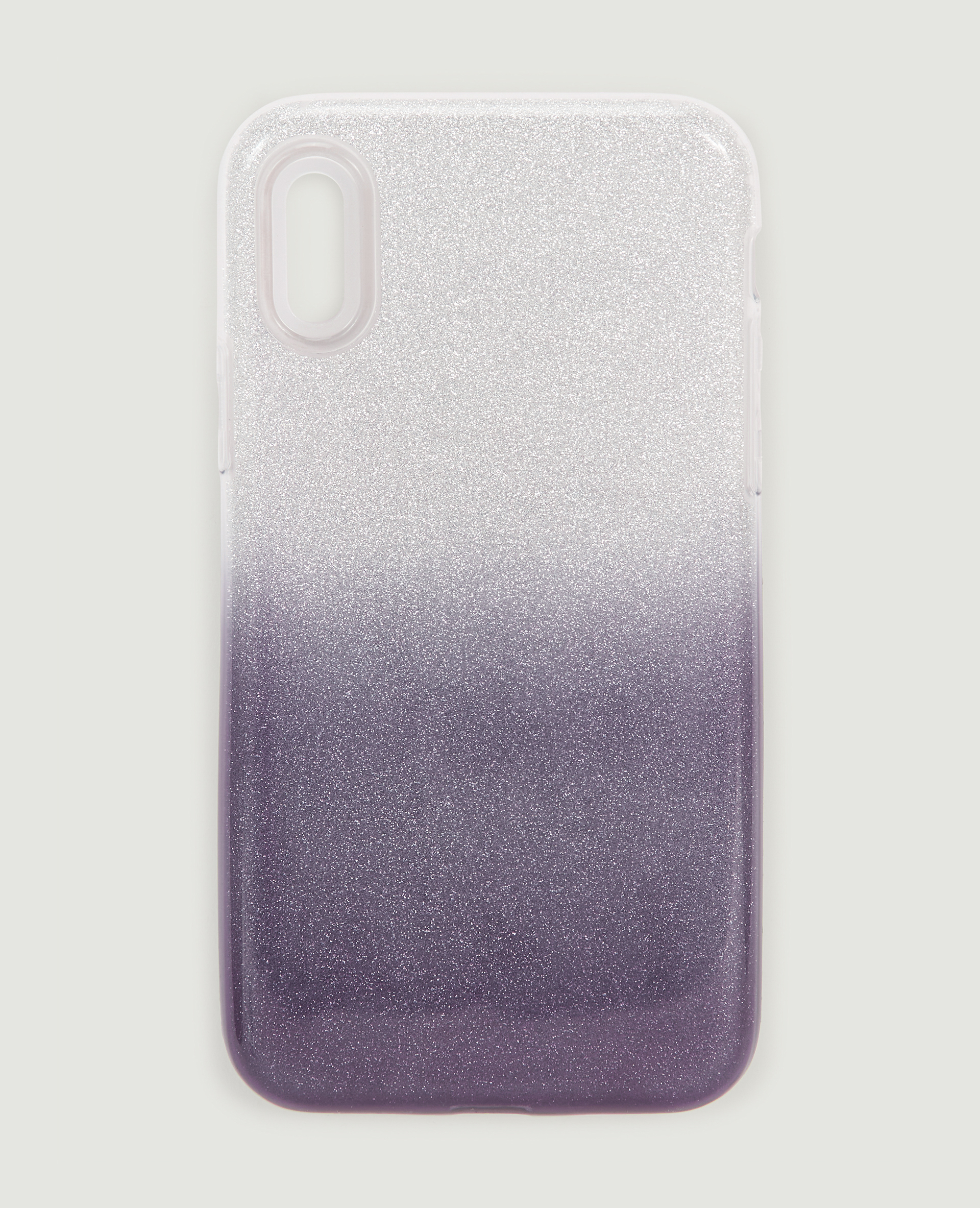 Coque de téléphone dégradé pailleté noir - Pimkie