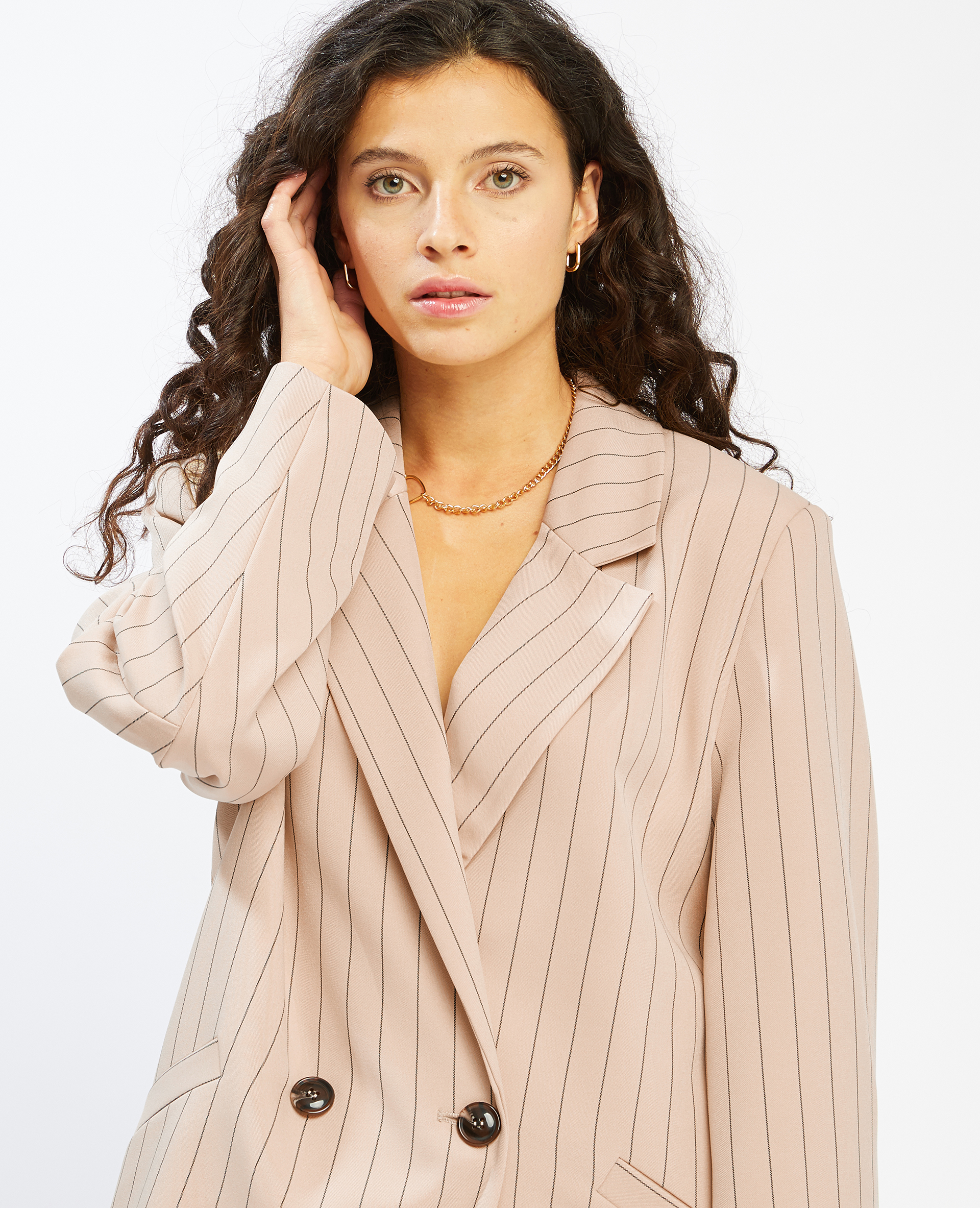 Blazer oversize beige - Pimkie
