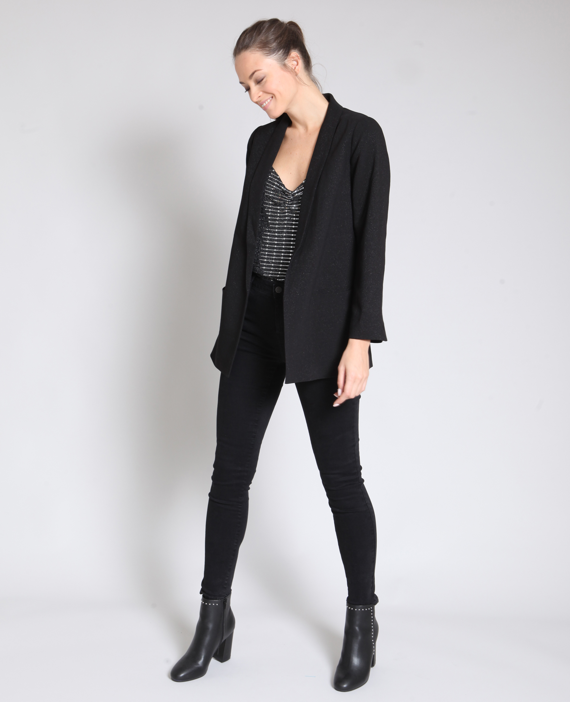 Jean skinny mid waist noir - Pimkie