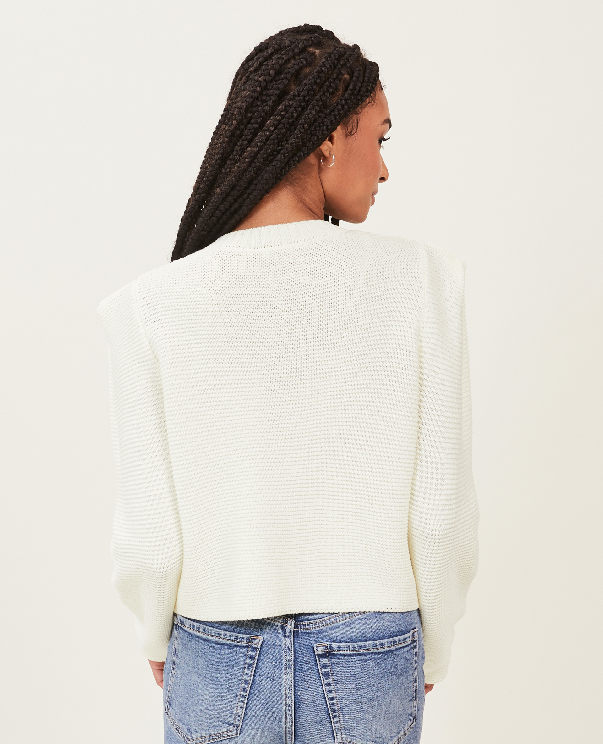 Gilet court avec boutons bijoux blanc - Pimkie