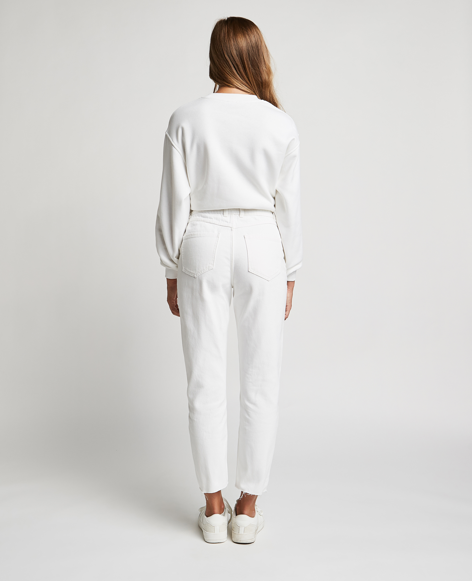 Jean straight taille haute blanc - Pimkie