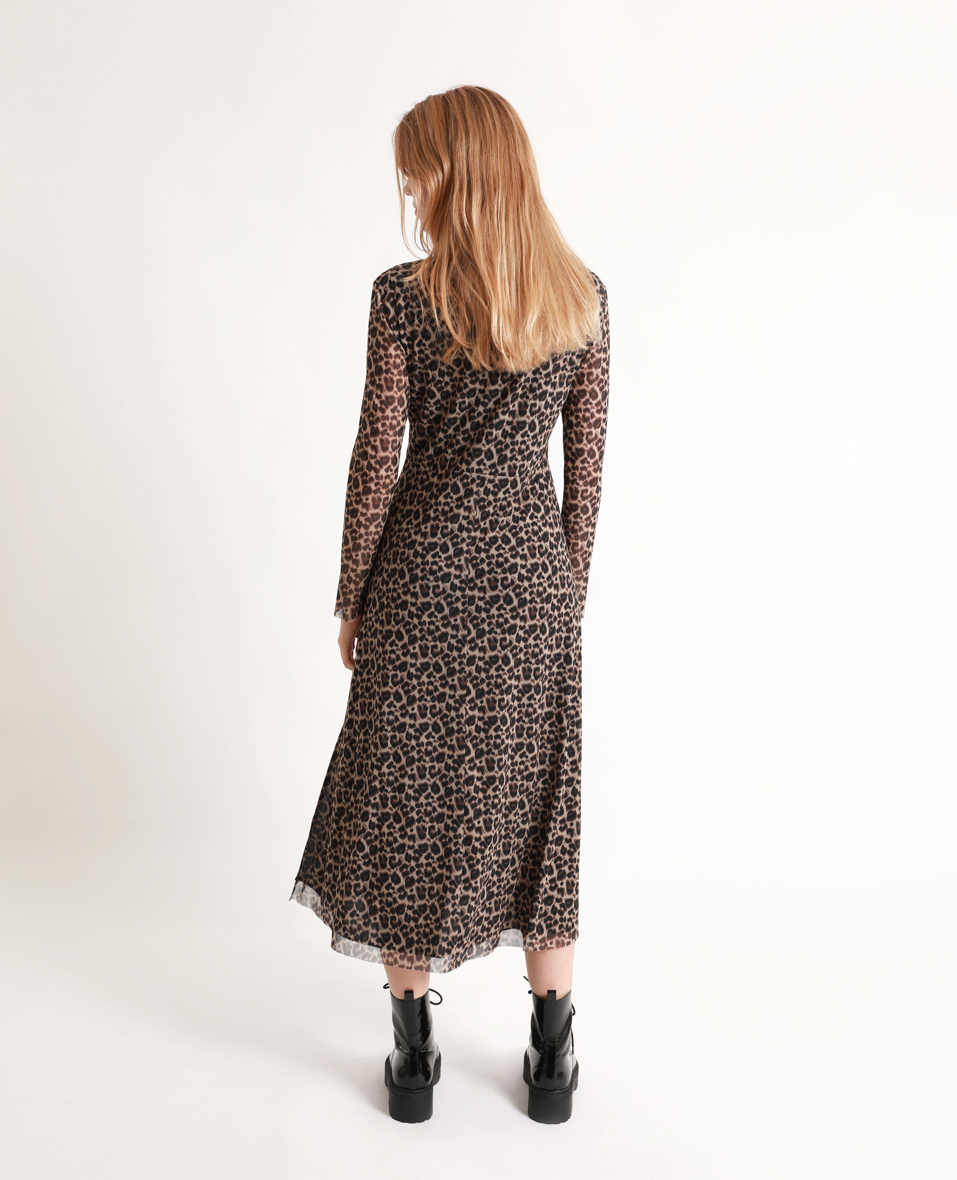 Robe longue léopard marron - Pimkie