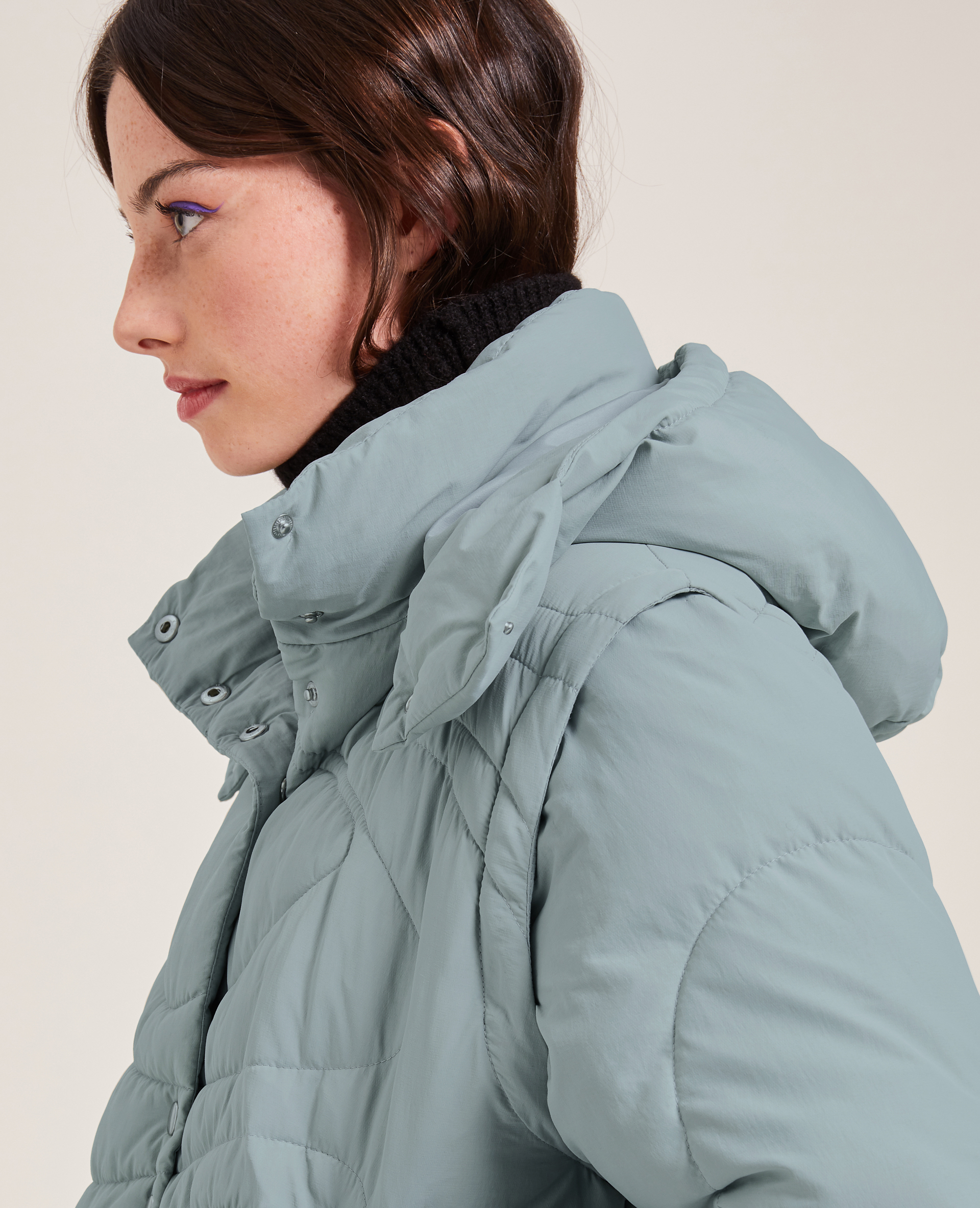 Doudoune matelassage wavy vert - Pimkie