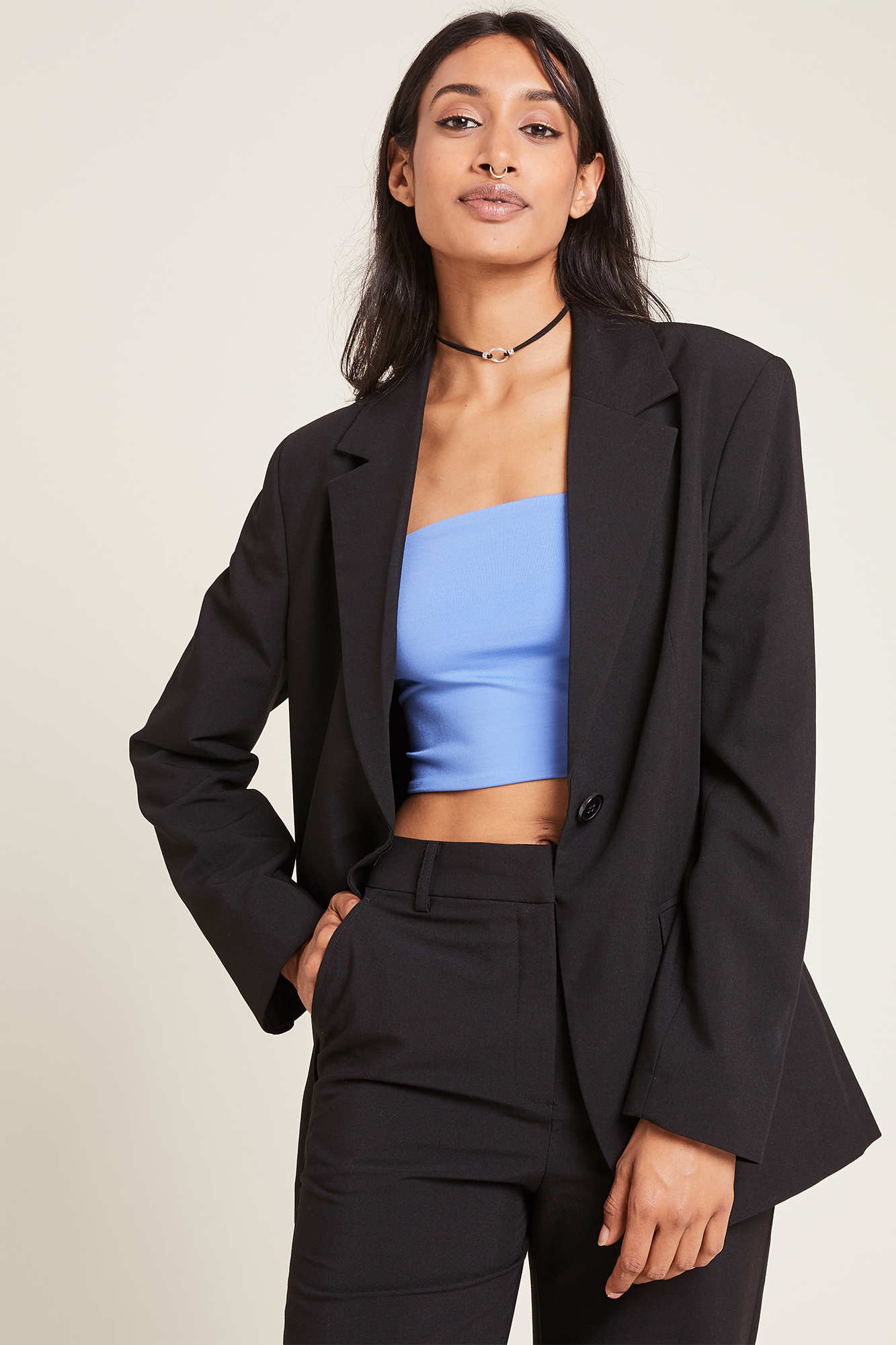 Veste blazer oversize - Noir