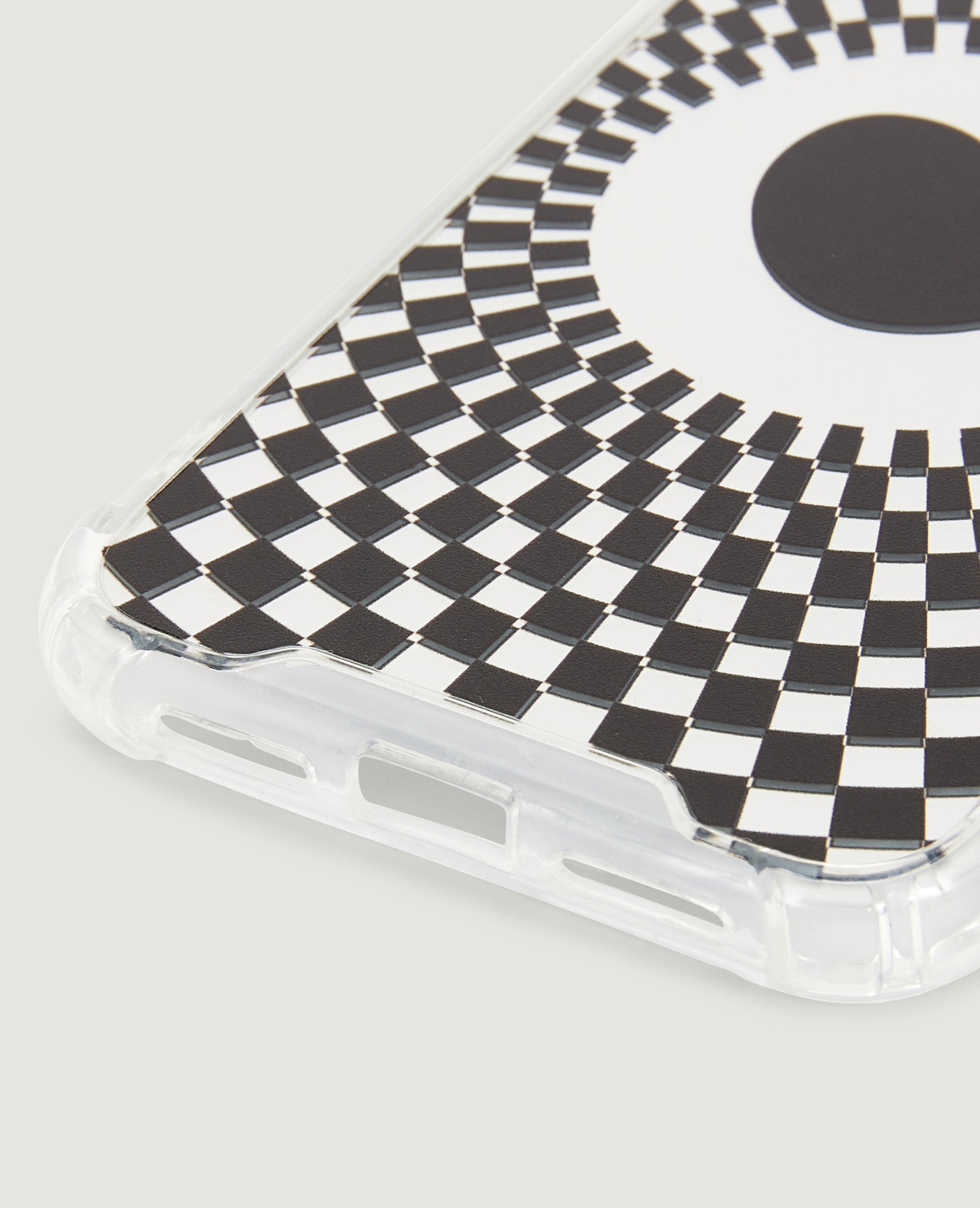 Coque de téléphone motif cœur psychédélique noir - Pimkie