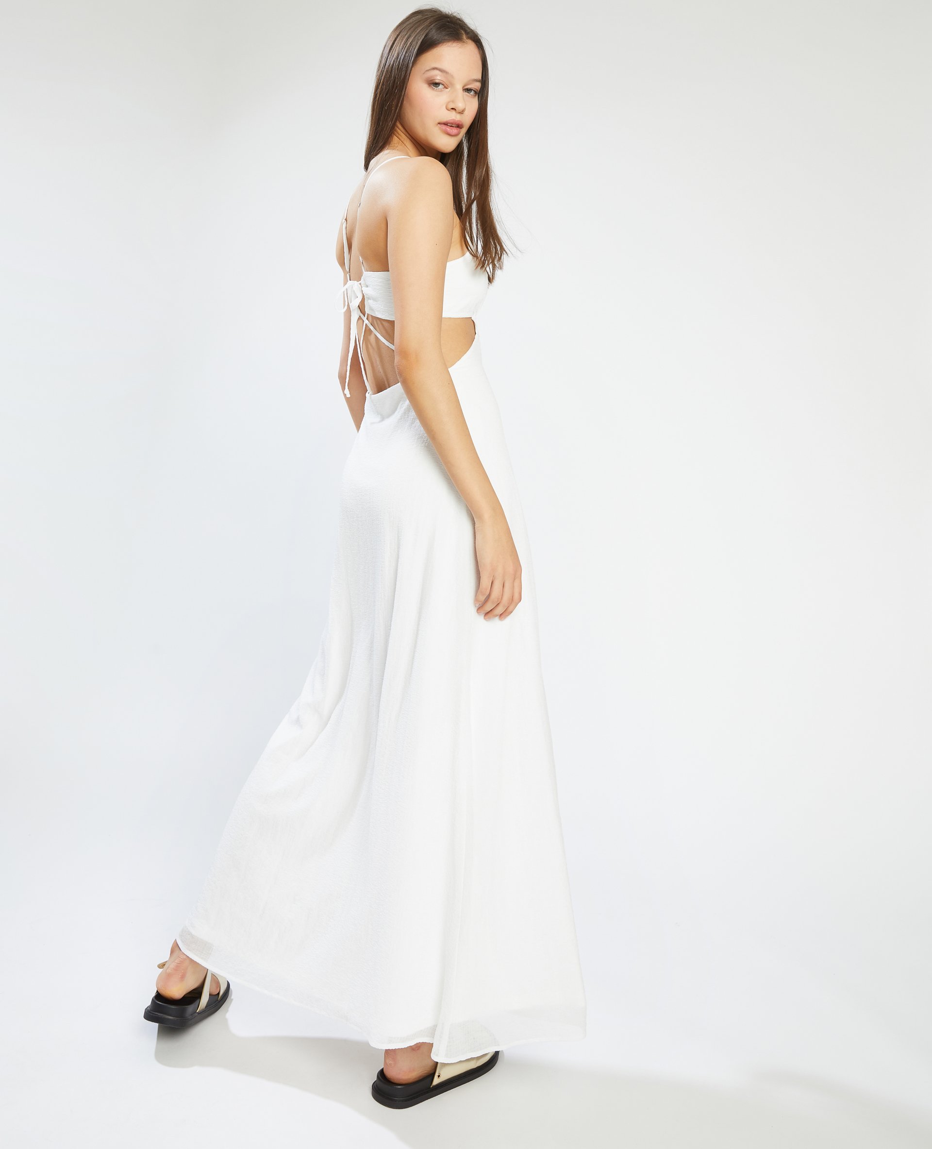 Robe longue dos nu