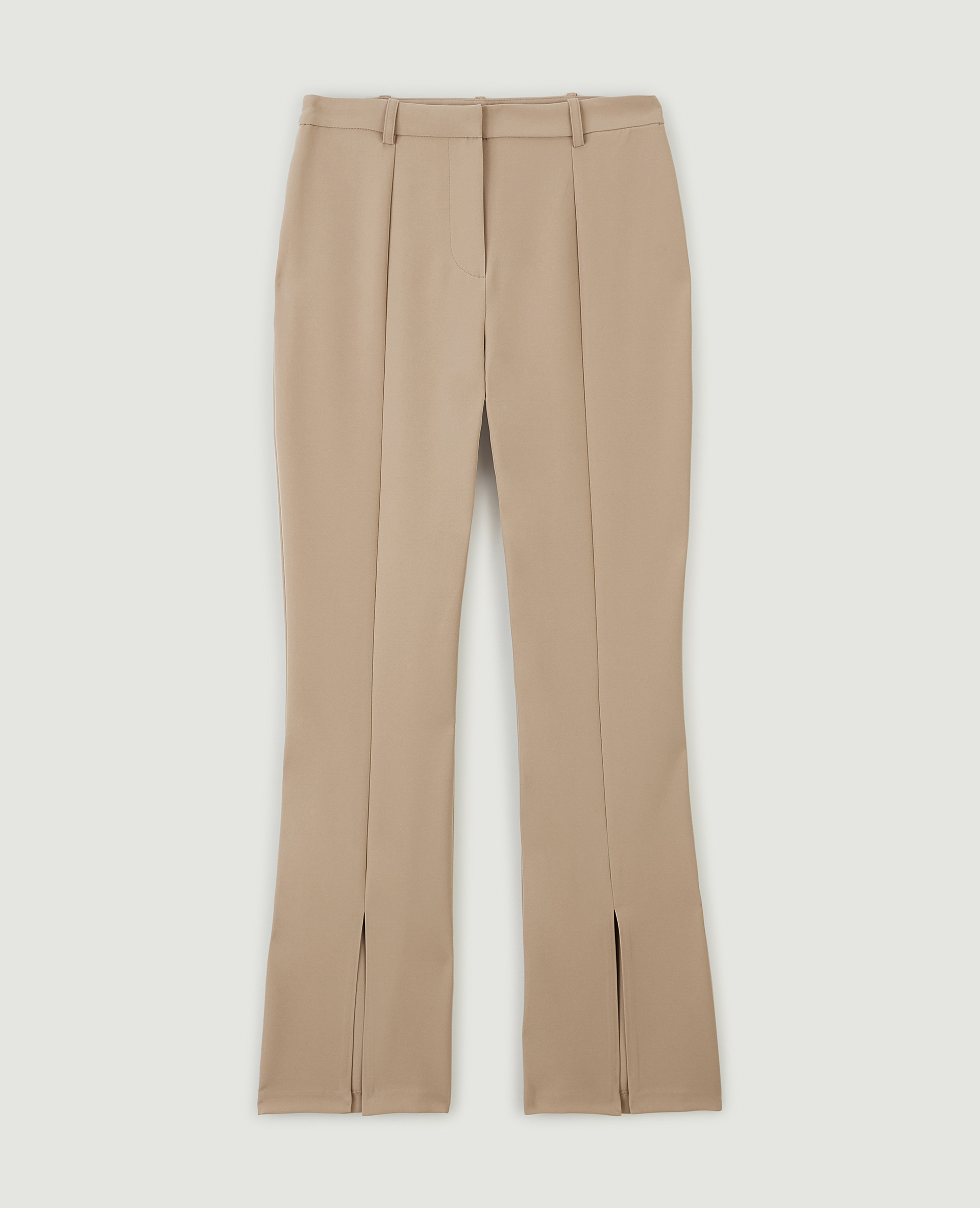 Pantalon droit avec fentes camel - Pimkie