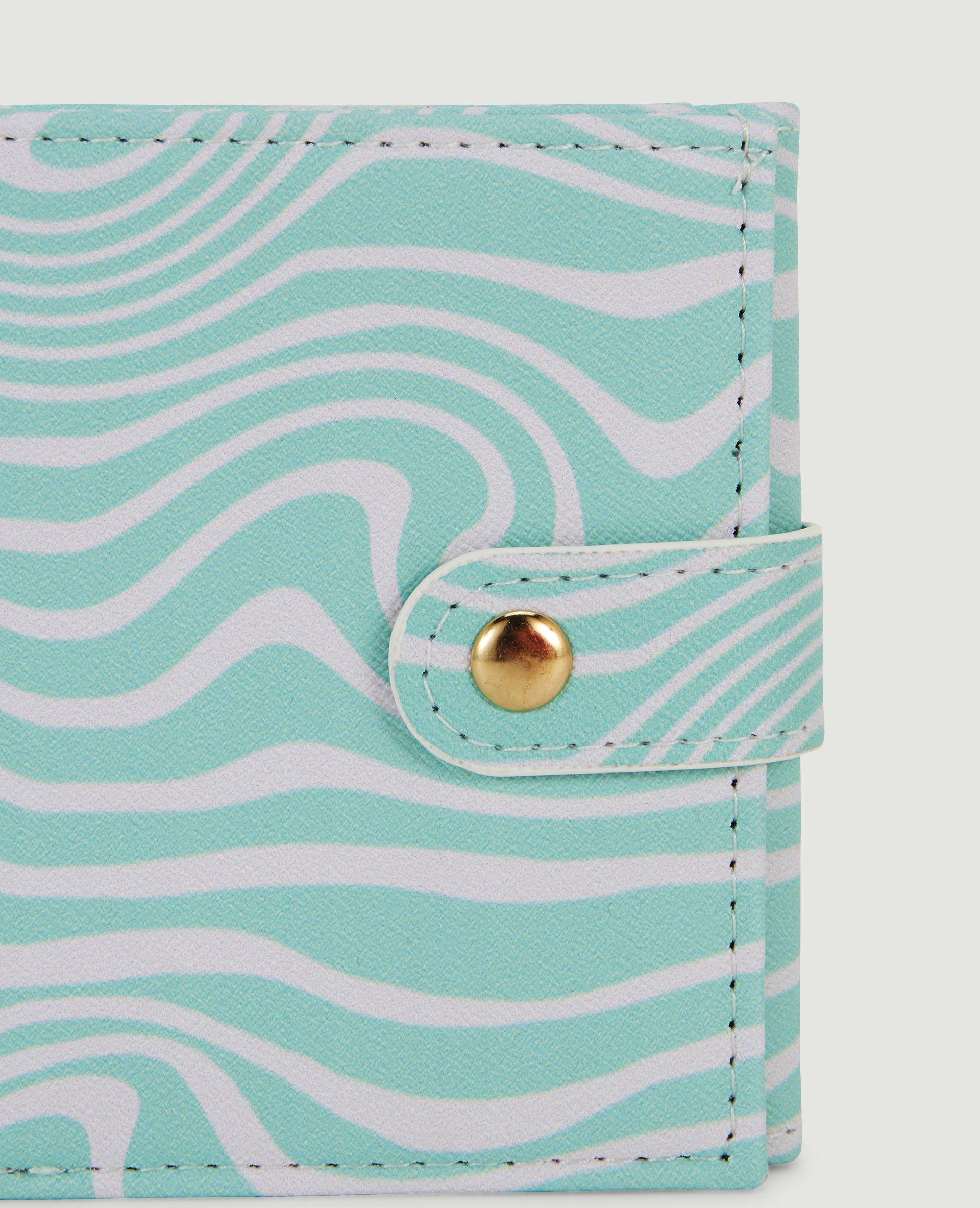 Porte-monnaie motif vagues vert clair - Pimkie