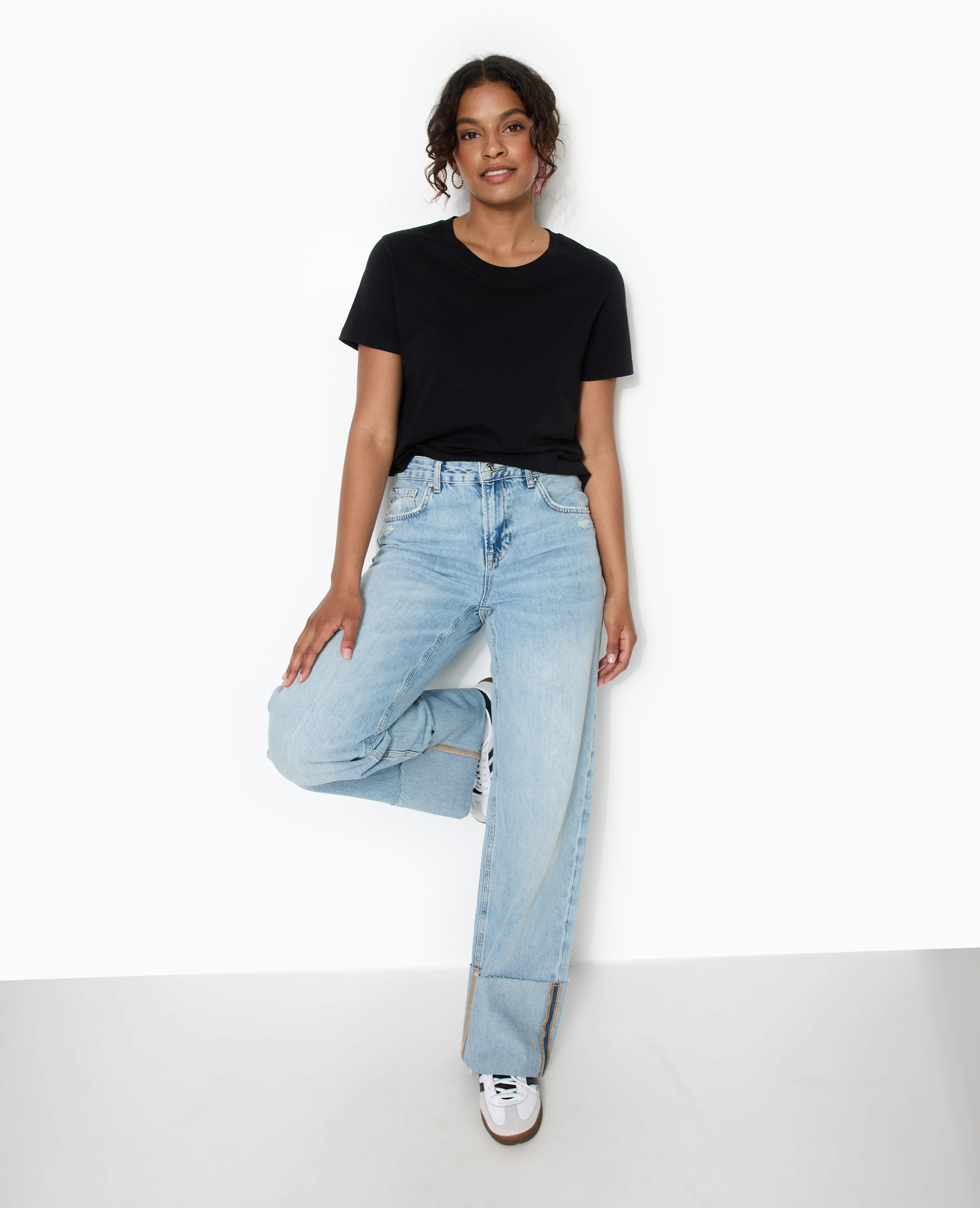 T-shirt basique col rond noir - Pimkie